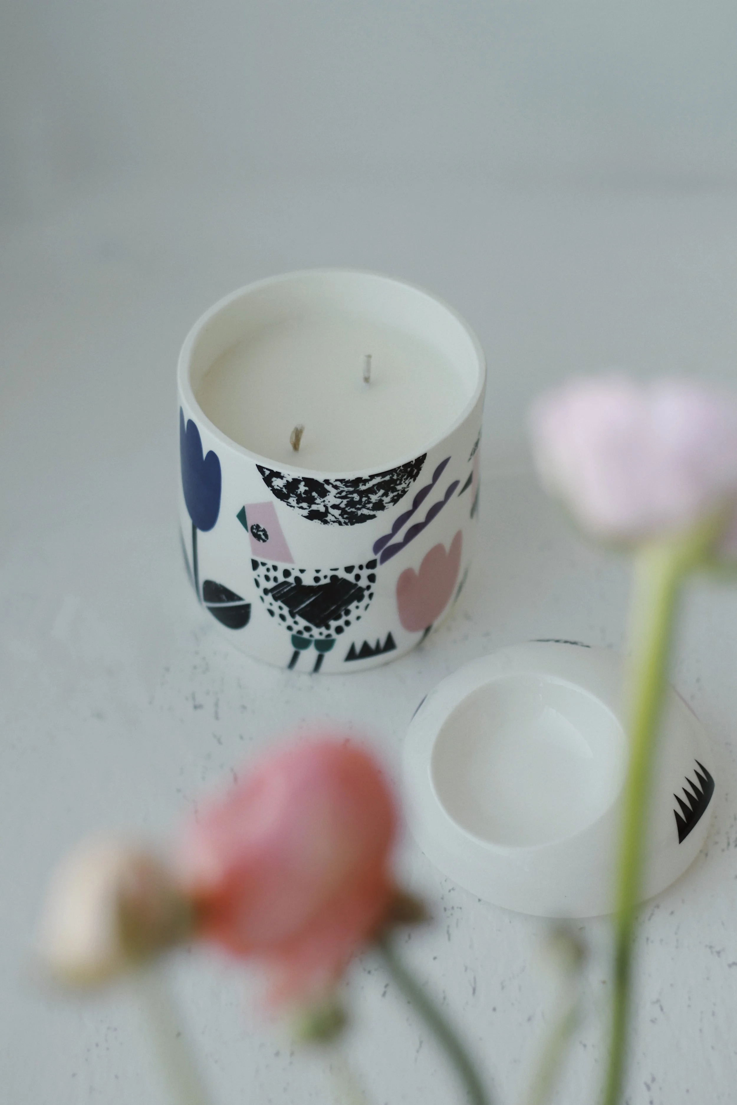 Garden Birds Candle