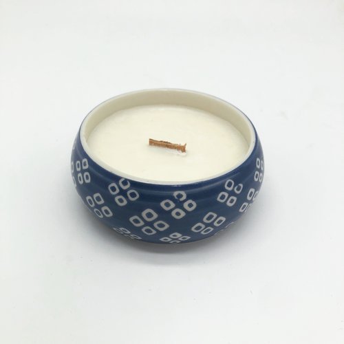 custom filled blue ceramic candle.jpeg