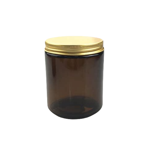 $28, gold lid amber classic jar