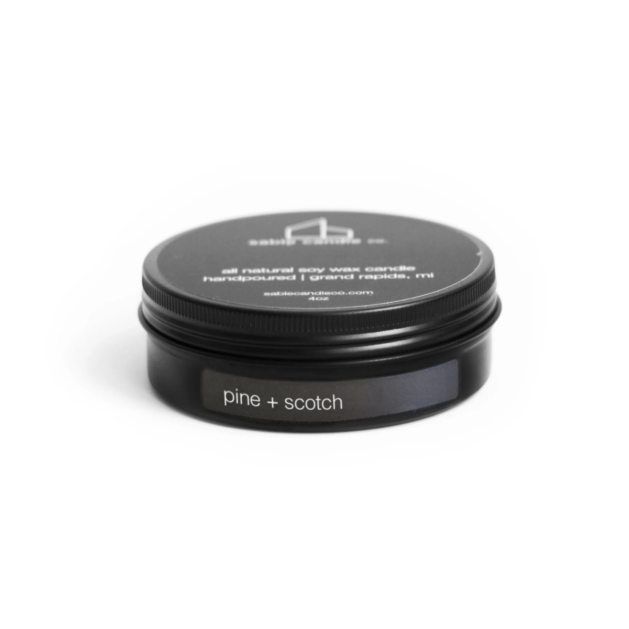 $15, Pine + Scotch Mini Tin Candle