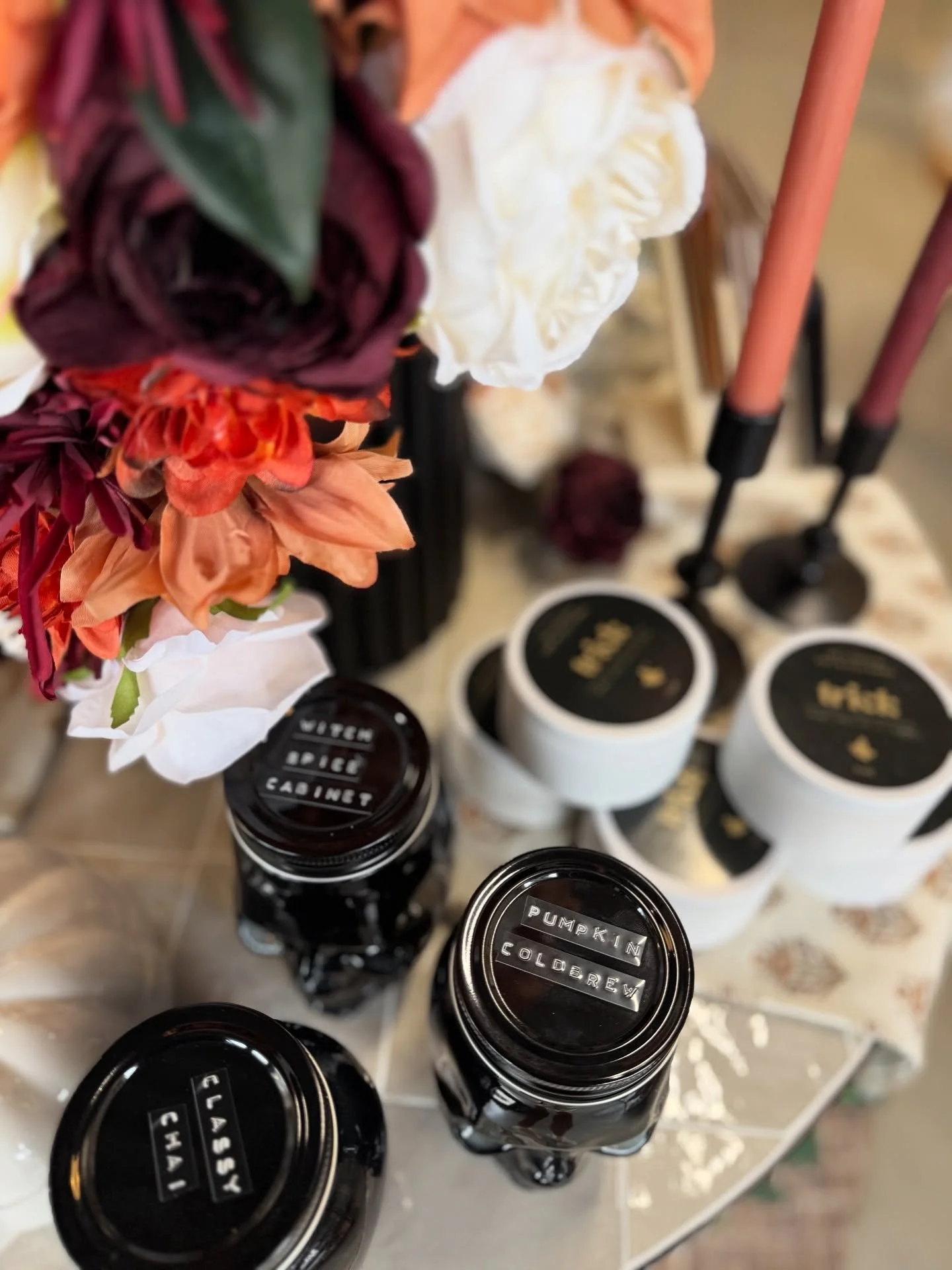 Our fall display is up for ONE more week! 🍂💀🎃 Stop in before November to shop our collection of limited editition fall candles, cards, and accessories before we flip the store for Holiday 🔜🎄

&mdash;&mdash;&mdash;
#candleshop #fallcandles #fallf