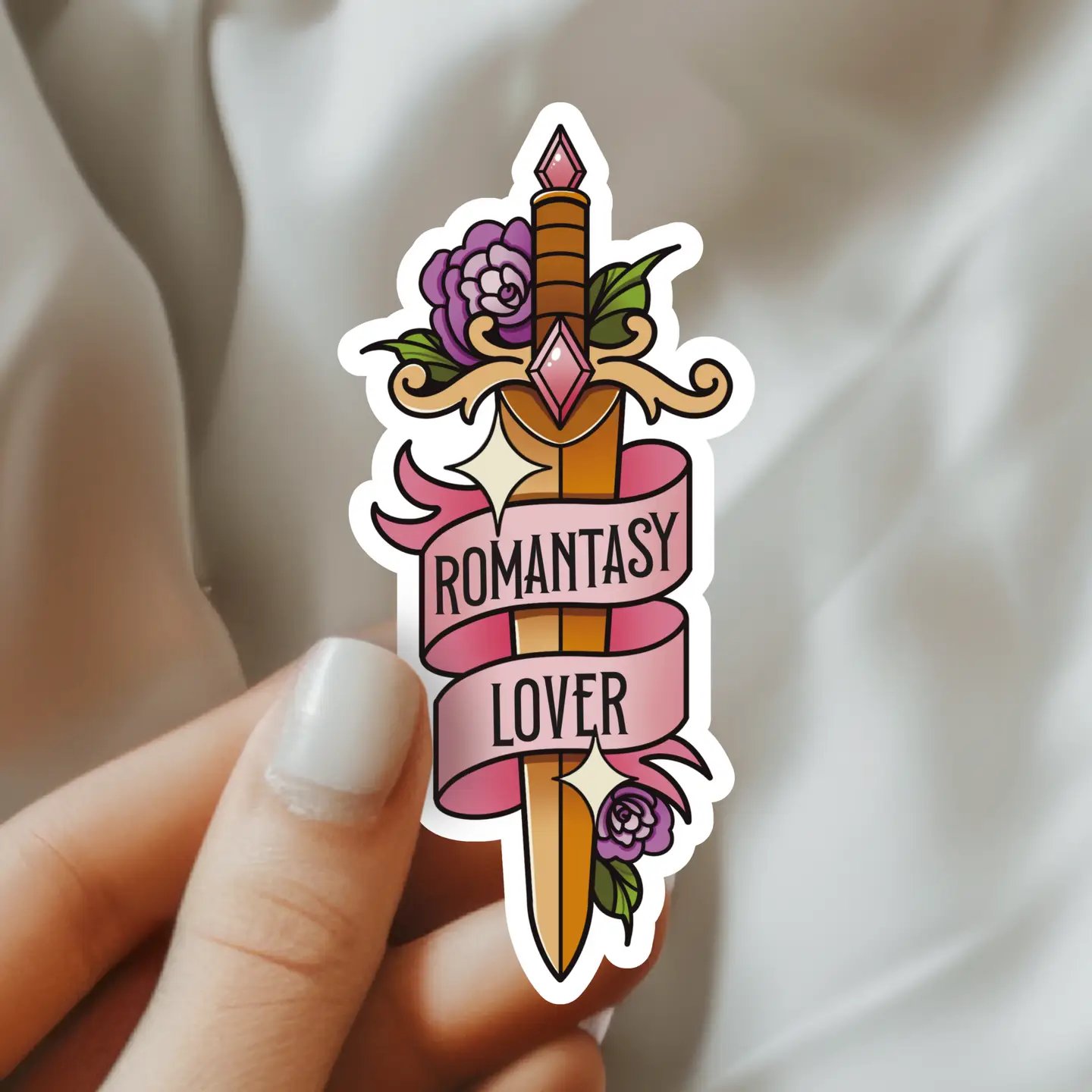 $3.50, Romantasy Lover Sticker