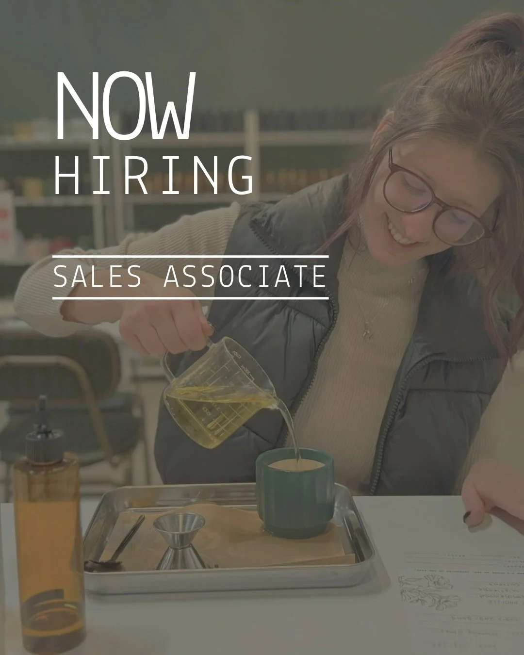 We are looking for a new part-time team member! If you are a people person who enjoys teaching, creating, and the small business lifestyle, this role might be the perfect match for you!

This position is around 8-10 hrs/week, with weekend and evening