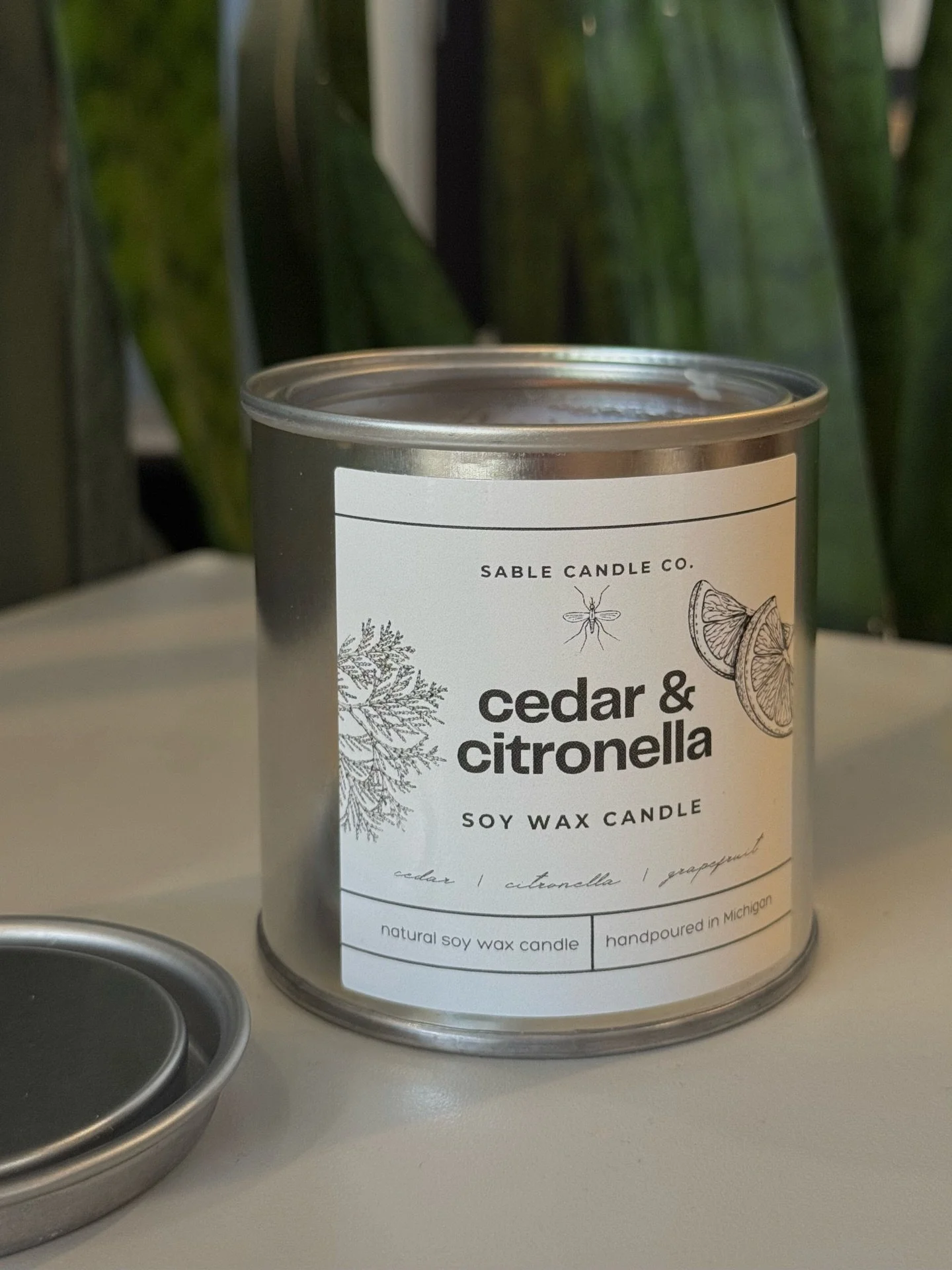☀️Meet your new favorite summer candle☀️

This Cedar &amp; Citronella candle is the perfect porch sitting or camping essential- with not just one, but THREE bug repellant scents, it is a fresh take on the traditional citronella candle! 🍋🦟

Enjoy no