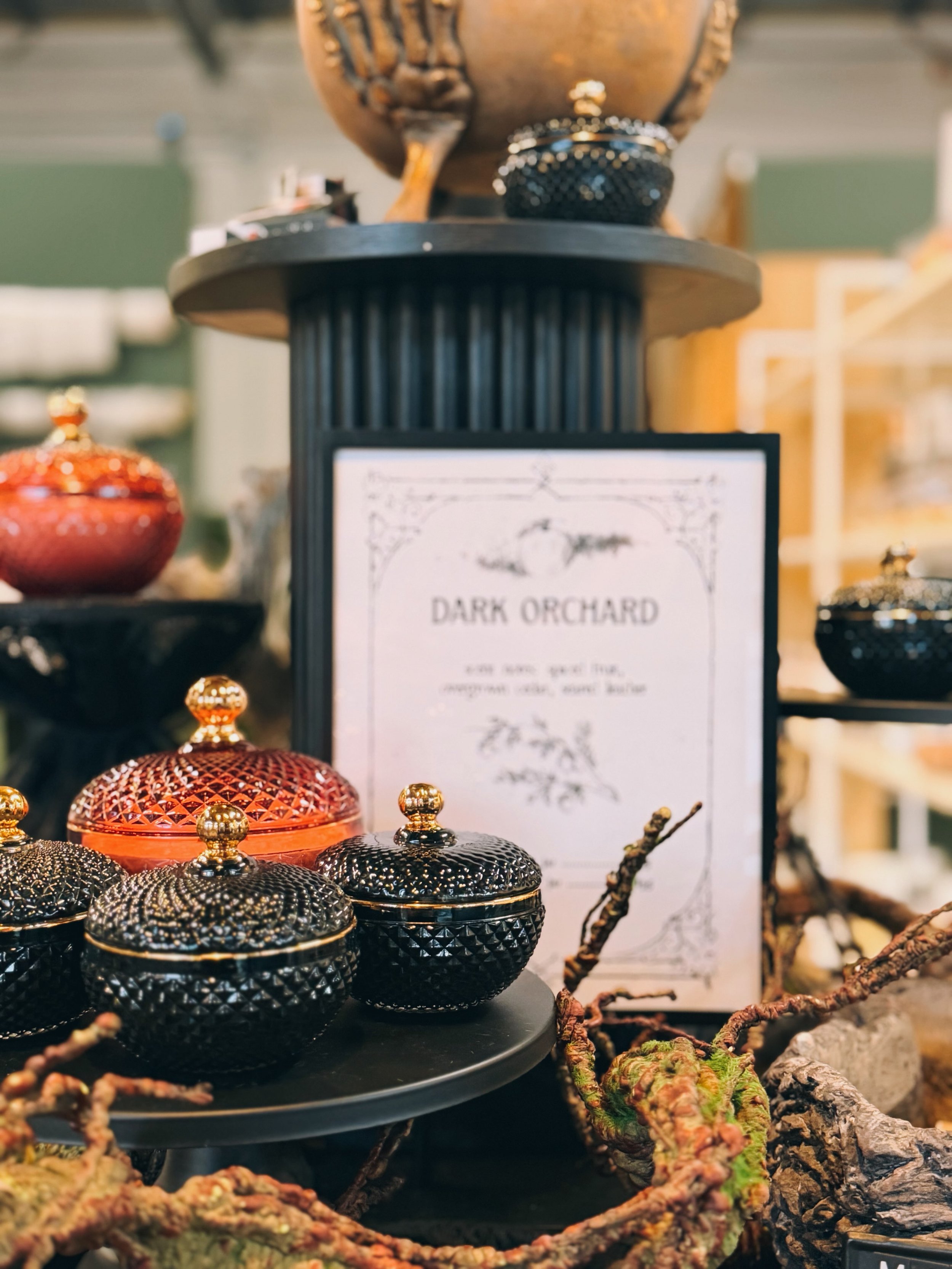 Dark orchard candles have been restocked &hearts;️ With hints of mulled wine and smoke, this scent feels like all the moody and dramatic bits of fall that we love 🍎

Notes : spiced fruit &bull; overgrown cedar &bull; seared leather