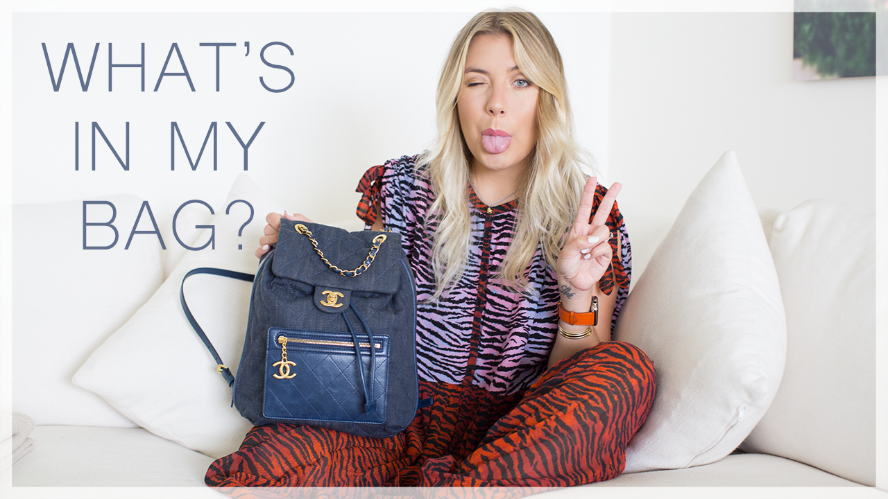 What's in my Chanel Backpack?