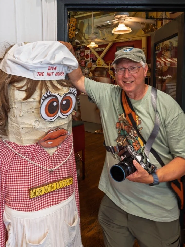 Frank Smith took this neat photo of Tom Cuchara going to the NUT house