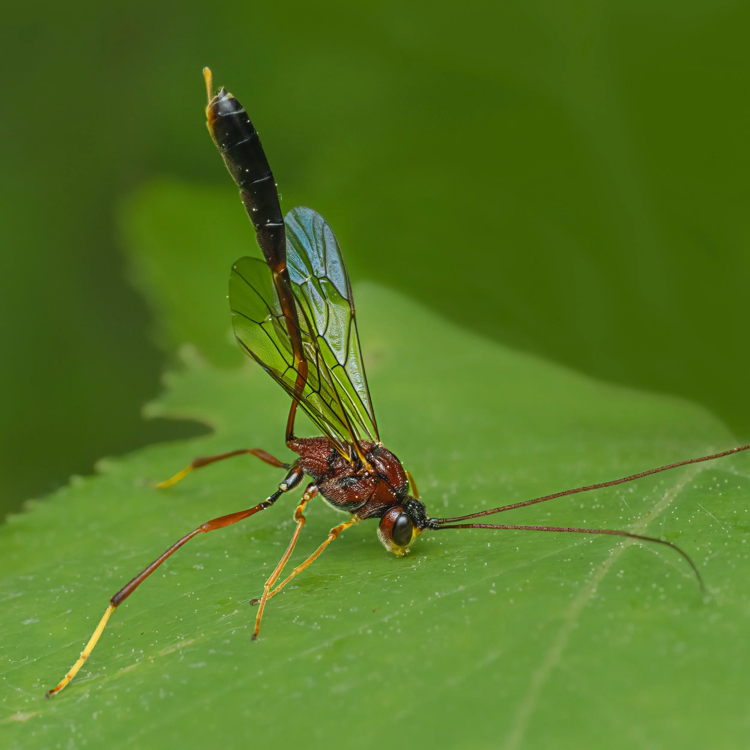 Now, I'm sure what this narrow-waisted wasp was doing, but it was interesting to watch it on the leaves. I love the fact that we get to @seetheunseen with our cameras!

Taken, handheld, with the @omsystem.americas M Zuiko 90mm lens on the @omsystem.c