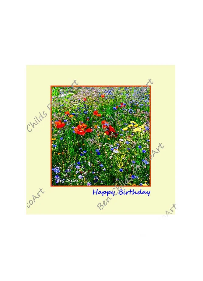 Wildflower birthday card