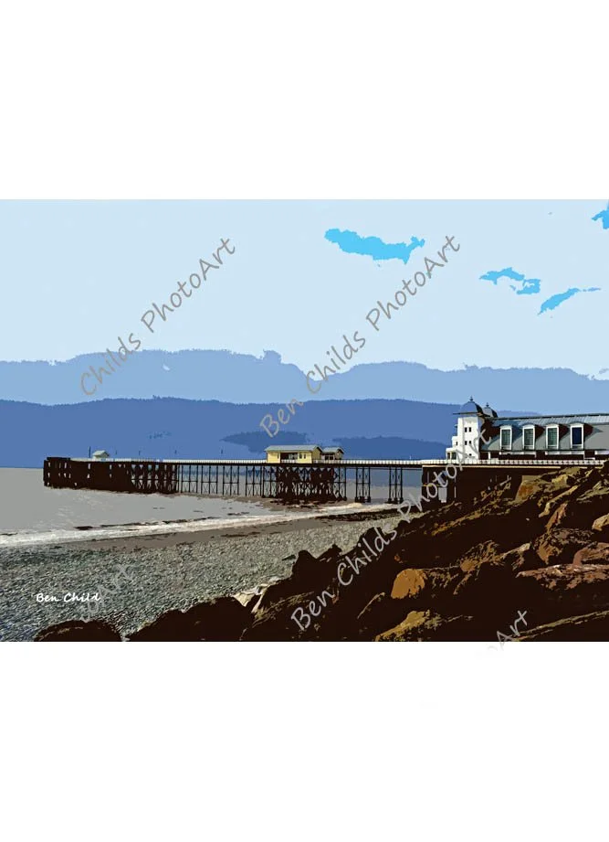 Penarth Pier seen from the beach