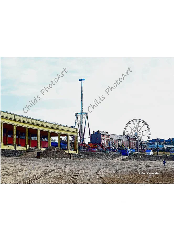 3 x Barry Beach and Funfair, with 3 x Barry Island Beach Huts