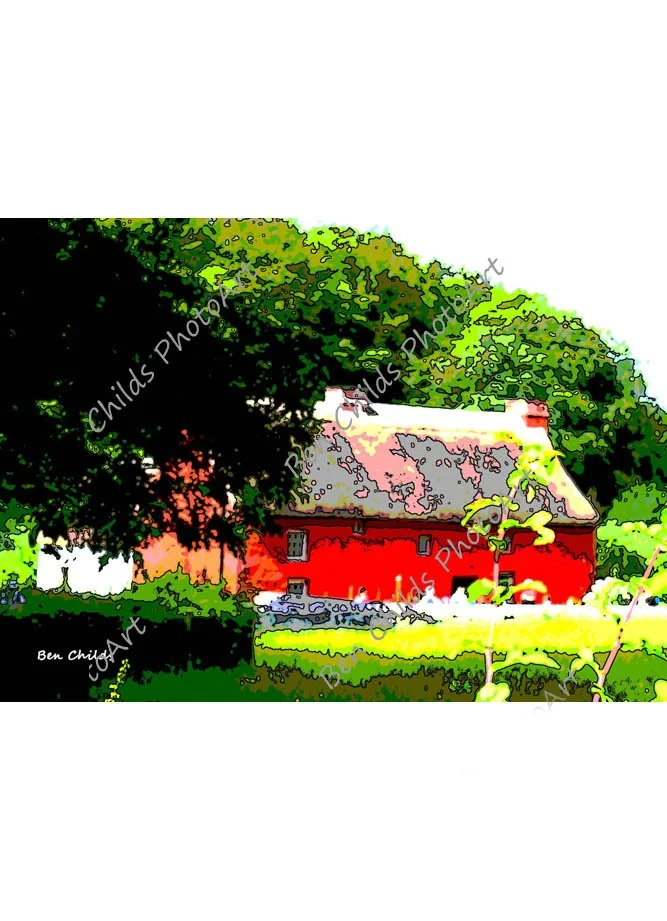 3 x St Fagans: Kennixton Farmhouse view, with 3 x "Down the Lane"