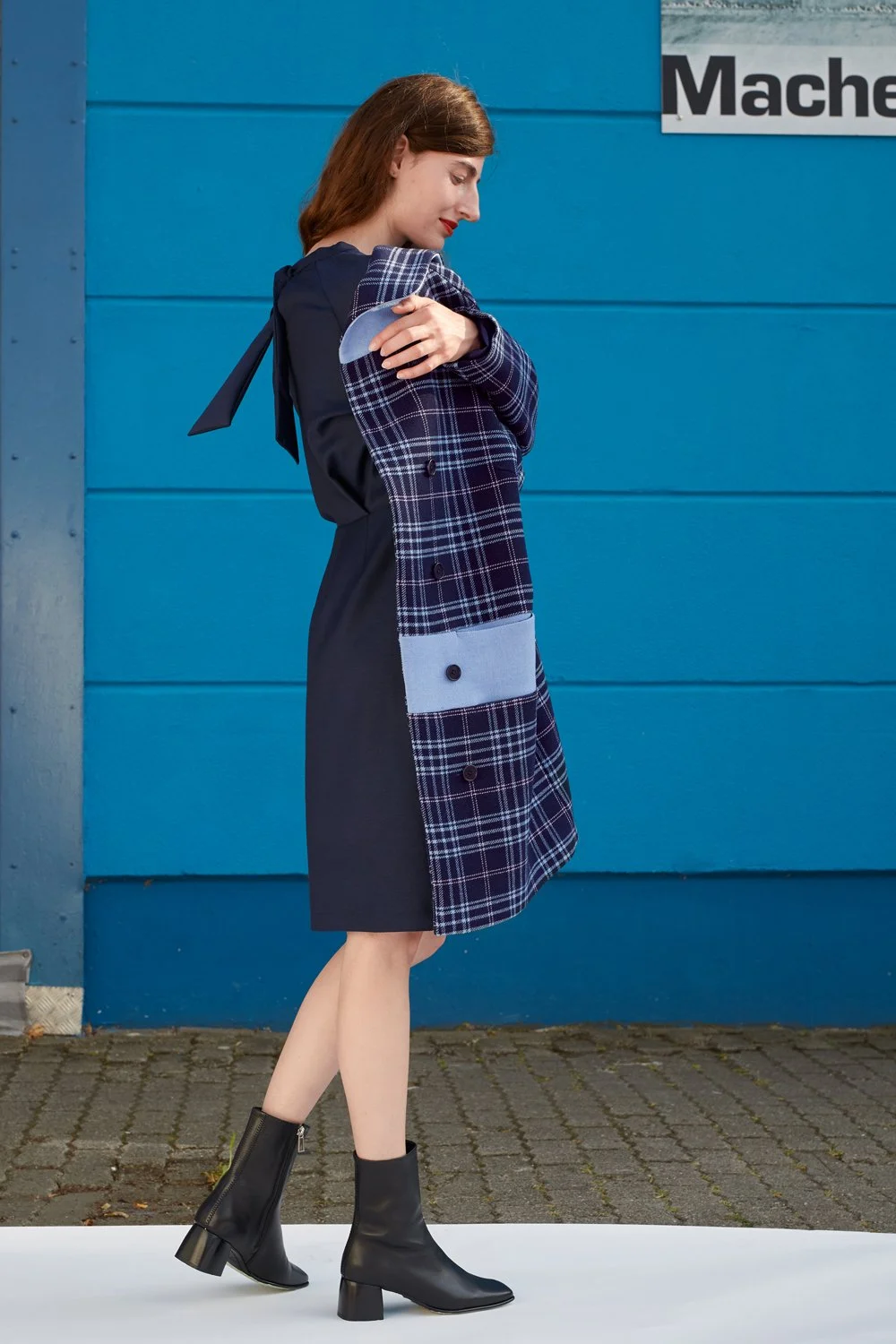 Annette Rufeger I Fashion made in Hamburg — Karierter Wollmantel