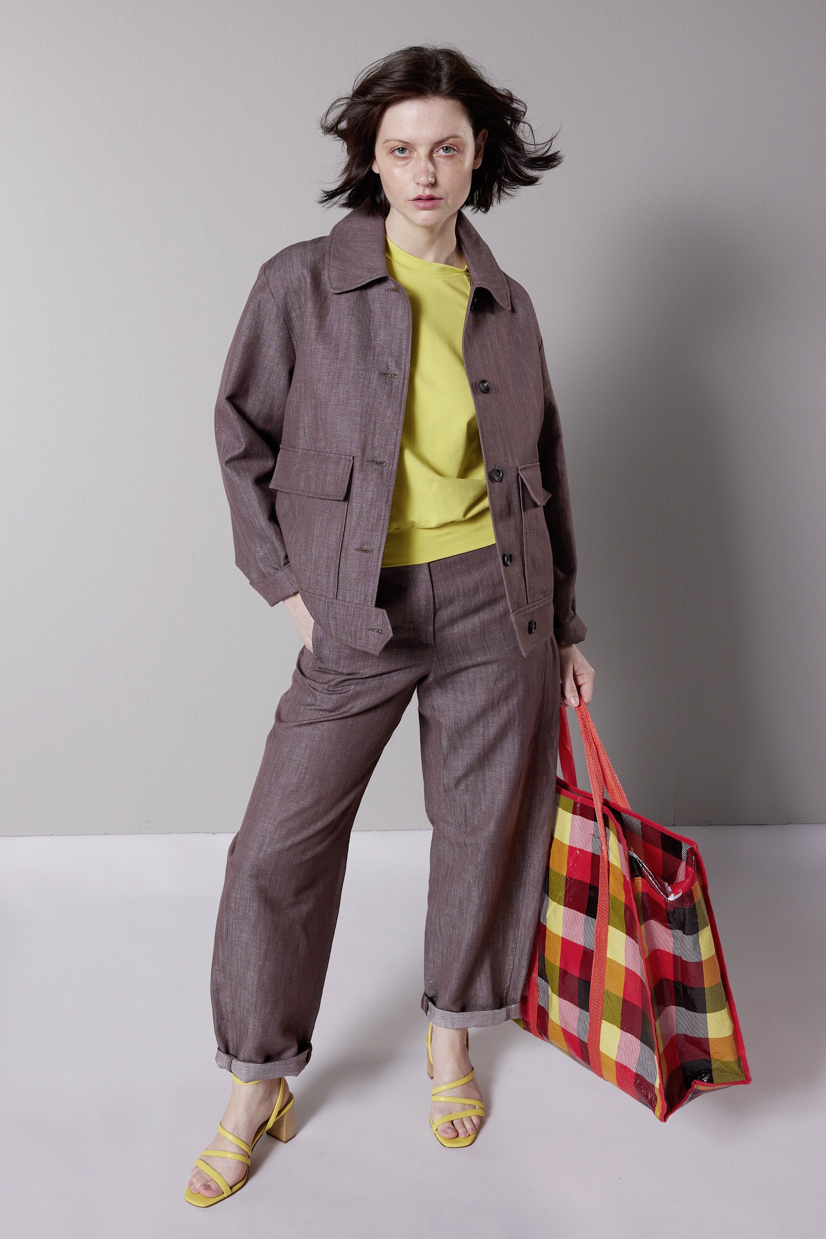 Weite Jacke im Jeans-Look, Affogato