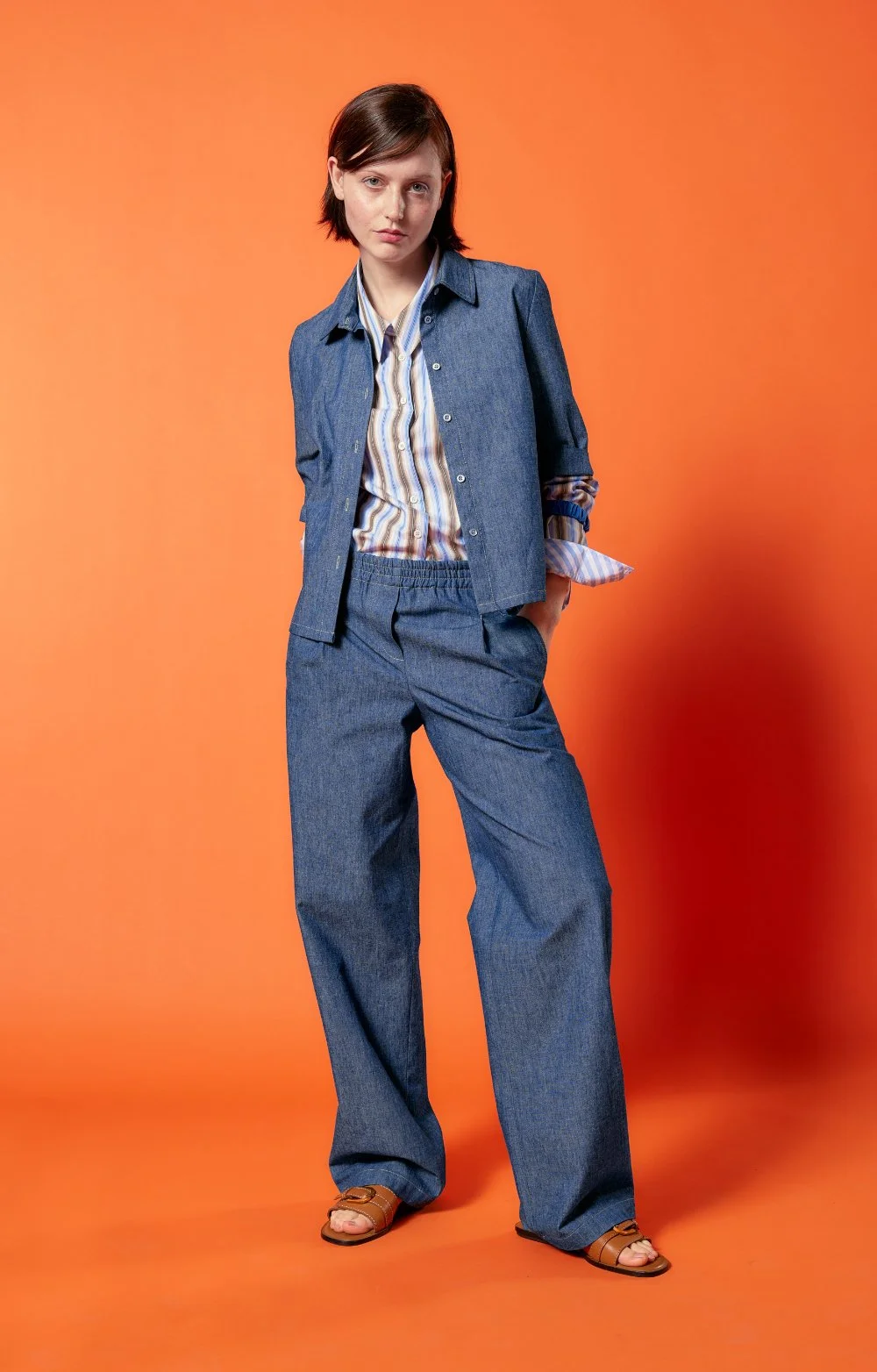 Lockere Jeans mit geradem Bein