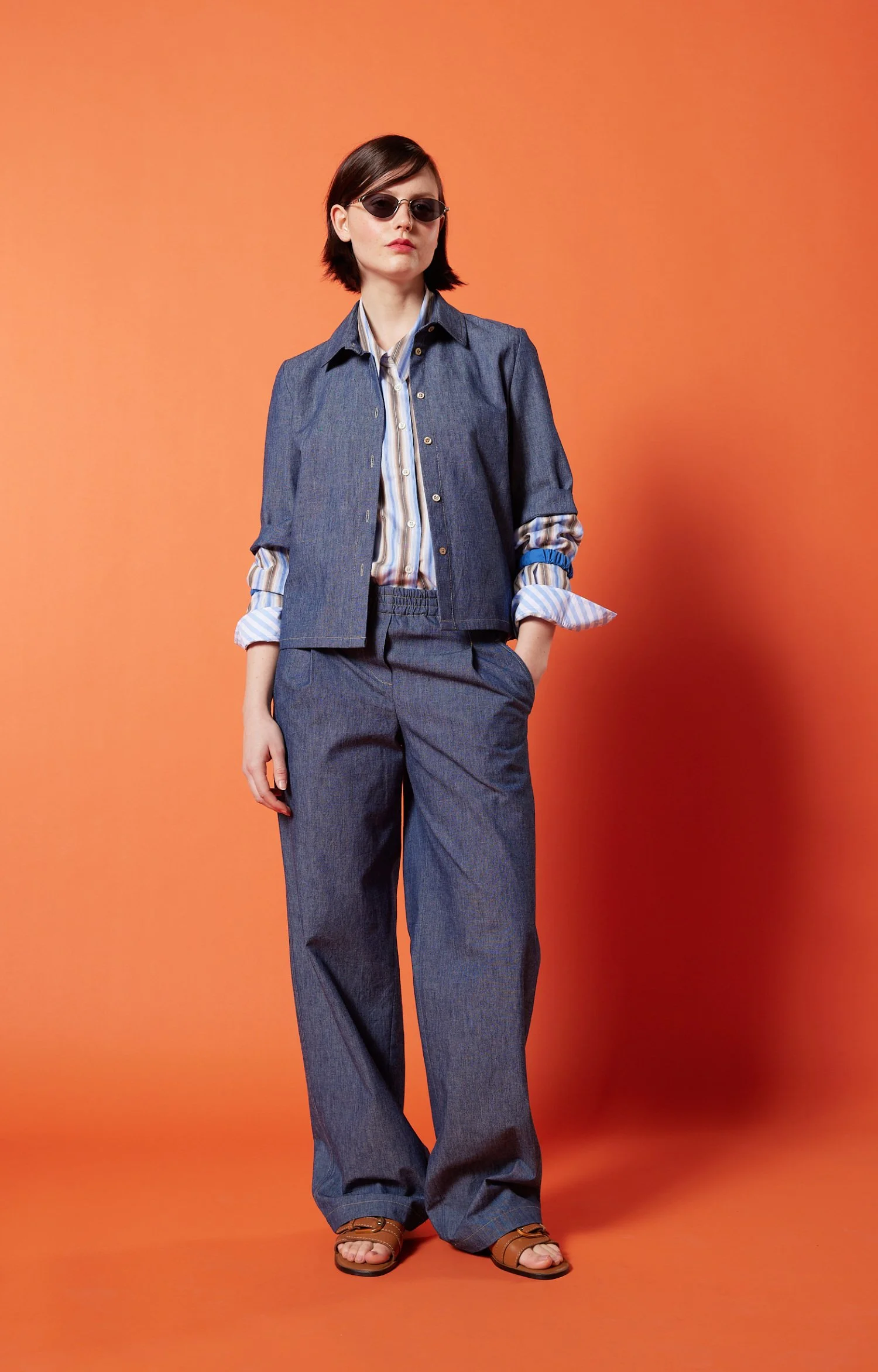 Lockere Jeans mit geradem Bein