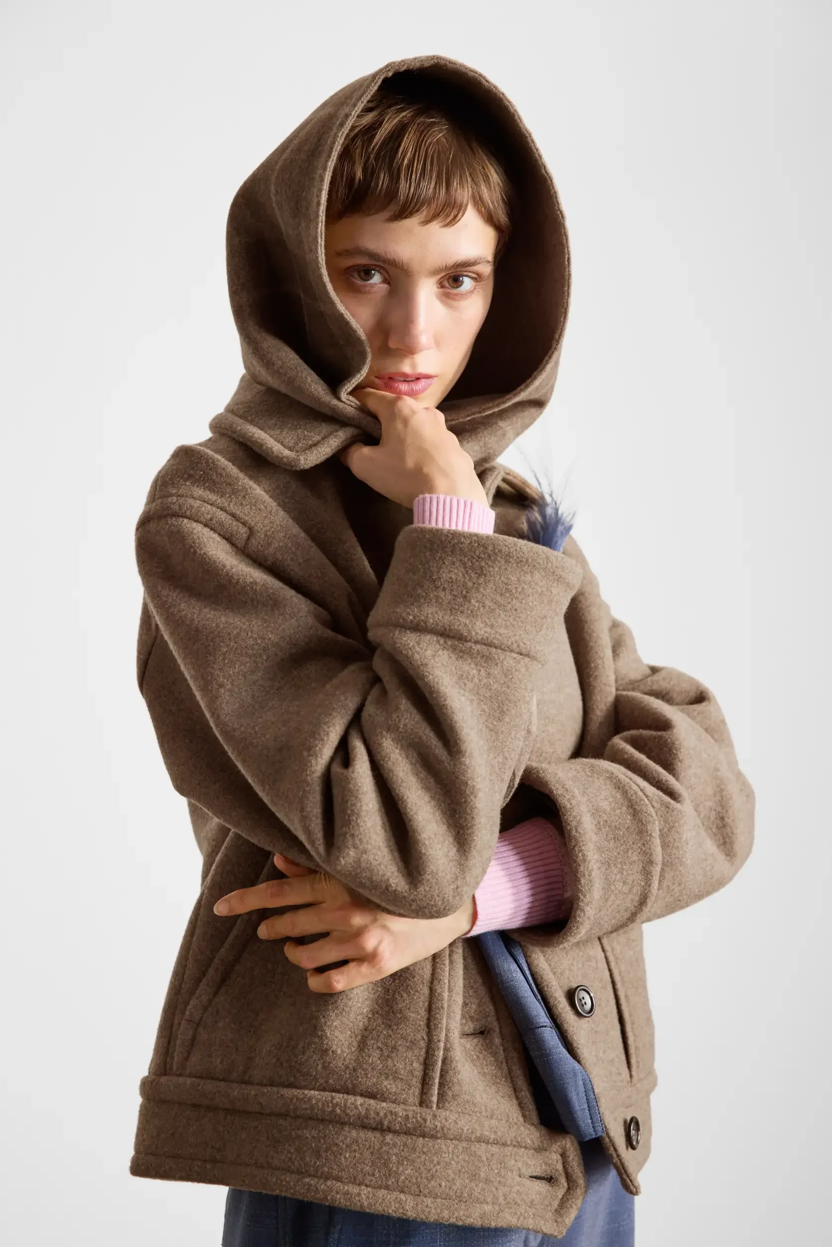 Oversized Jacke, Doubleface