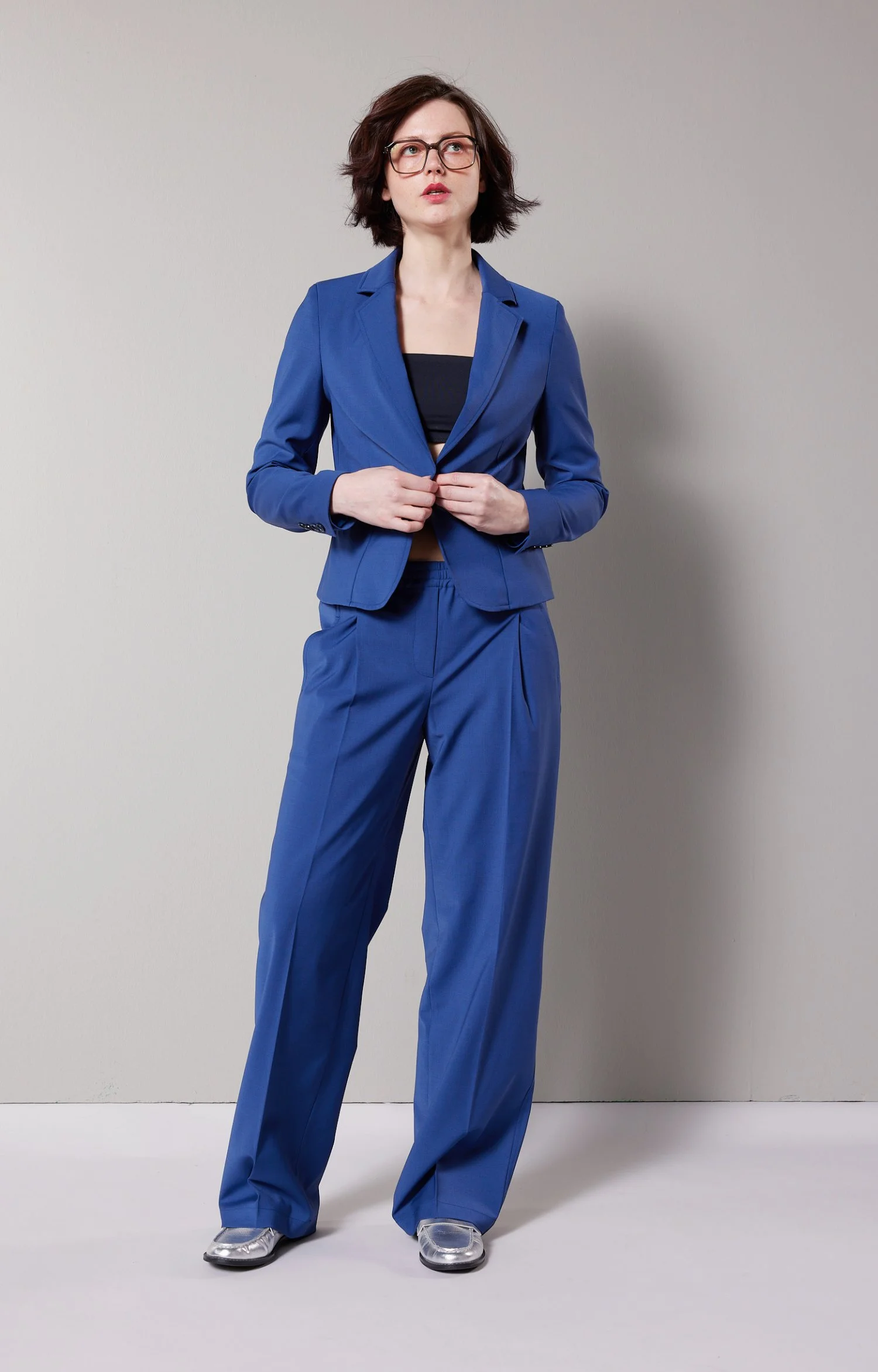 Elegante Anzughose, tailored blue