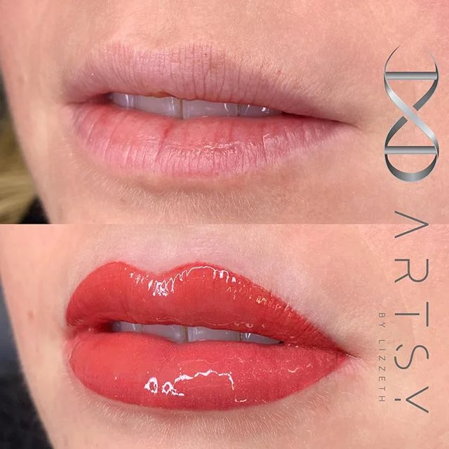 ✨ What is Lip Blush? ✨ It is the best method for adding color to pale and/or patchy lips, sun damaged lips, or for those wishing to revive their all over natural lip color. The chosen pigment is tattoed on the entire lip area and successfully mimics 