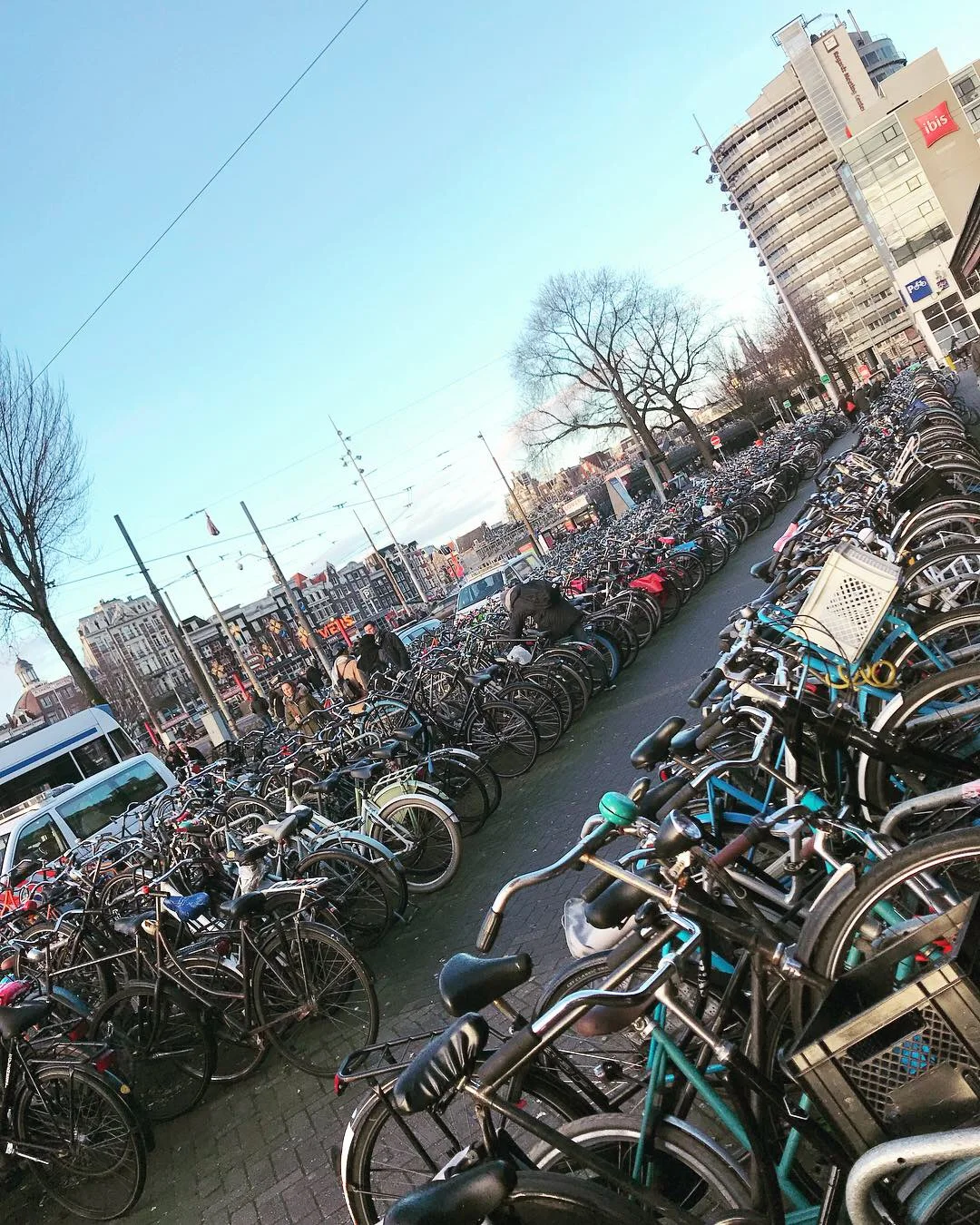Only few bicycles…!
