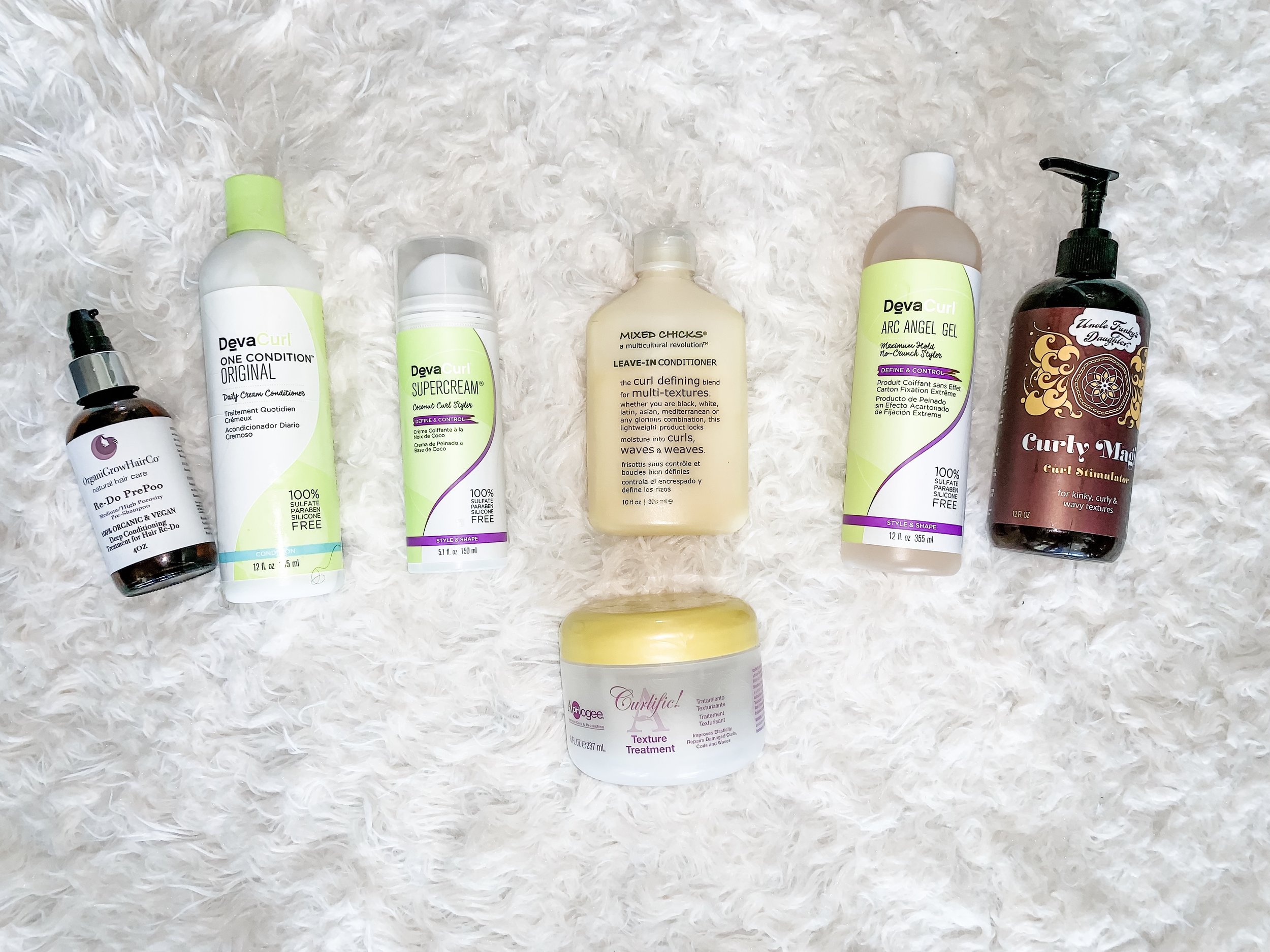 The Current Starting Line-up of my Hair Products