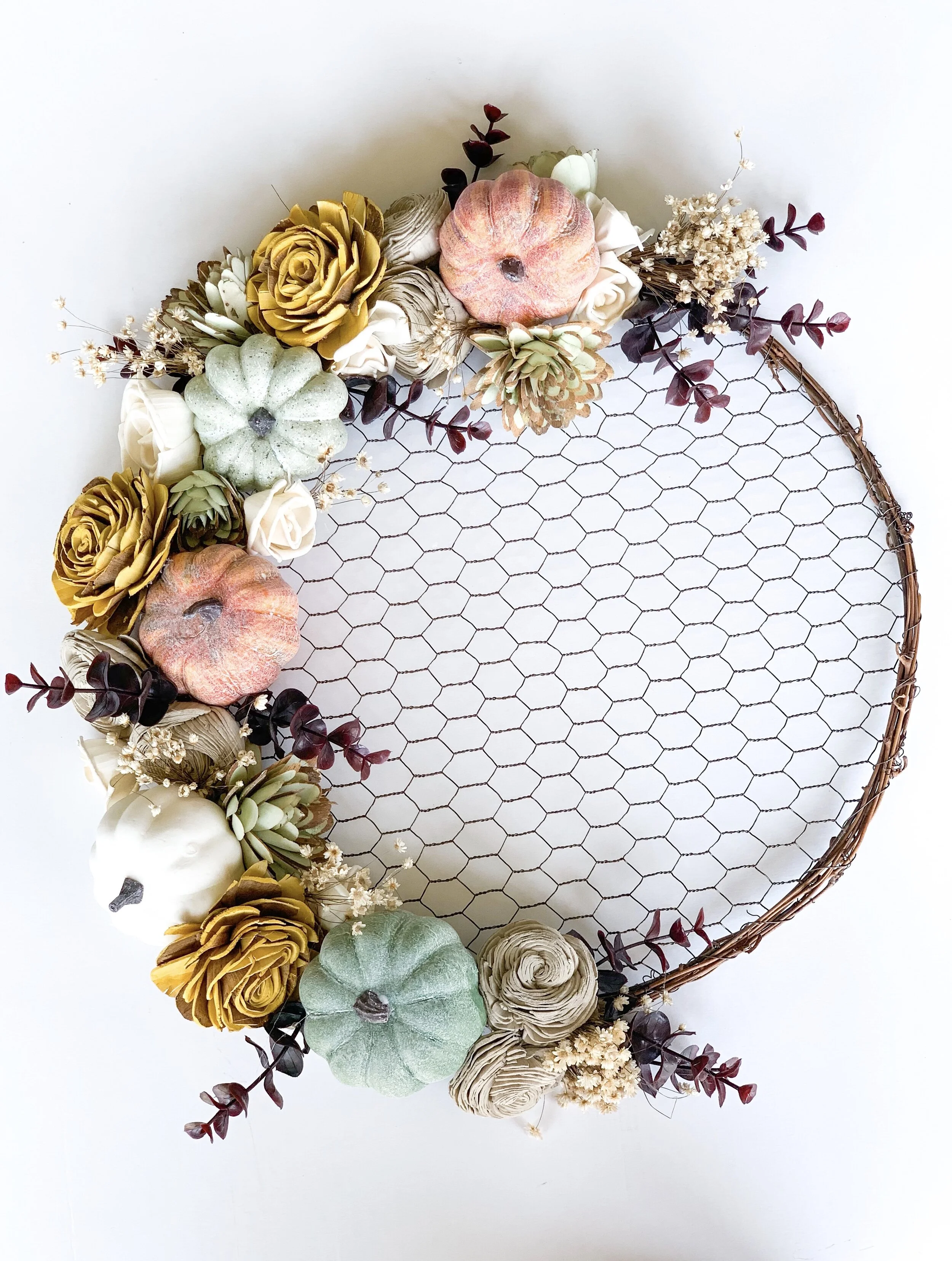 Fall Chicken Wire Wreath Kit