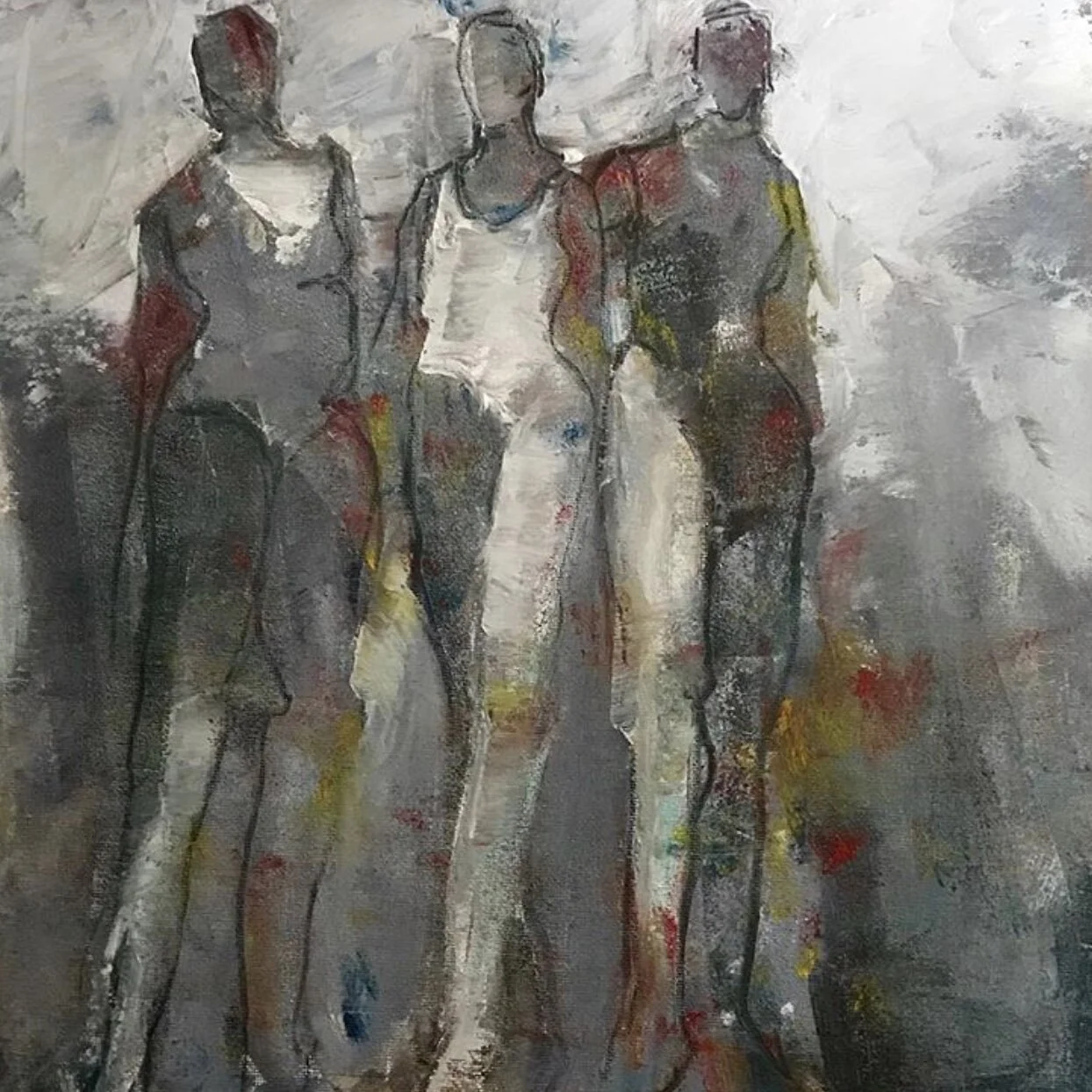 The Company I Keep III, 12x12, acrylic  on canvas, AVAILABLE.JPG