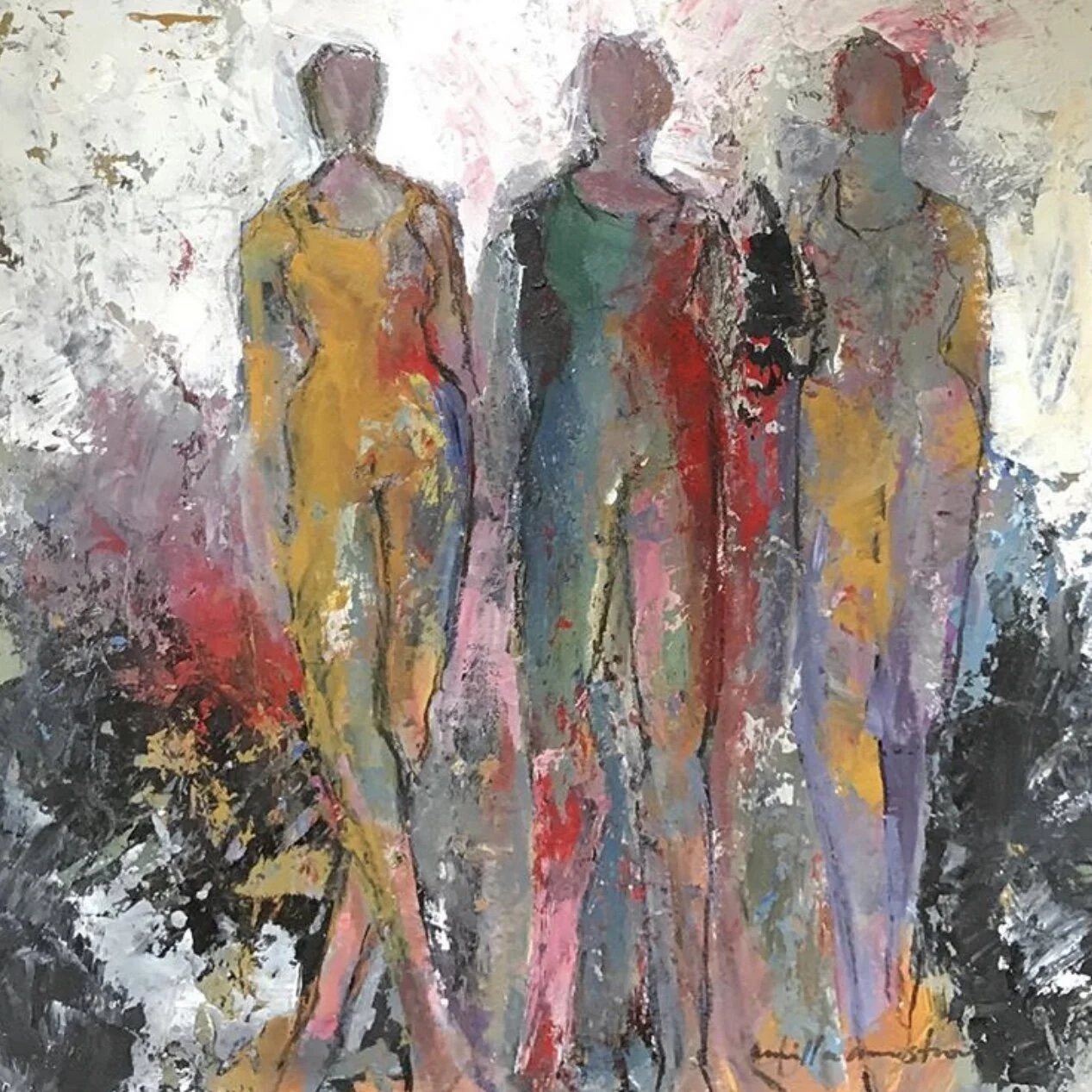 The Company I Keep VII, 12x12, acrylic  on canvas, SOLD.JPG