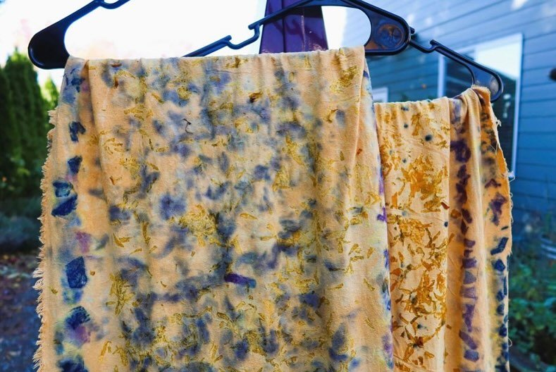 🌼 Beautifully bundle dyed Thanksgiving table runners created by Debra Prinzing and friends using our organically grown flowers.

✨Debra wrote an incredible blog post for her Slow Flowers Journal detailing each step, documenting with photographs and 