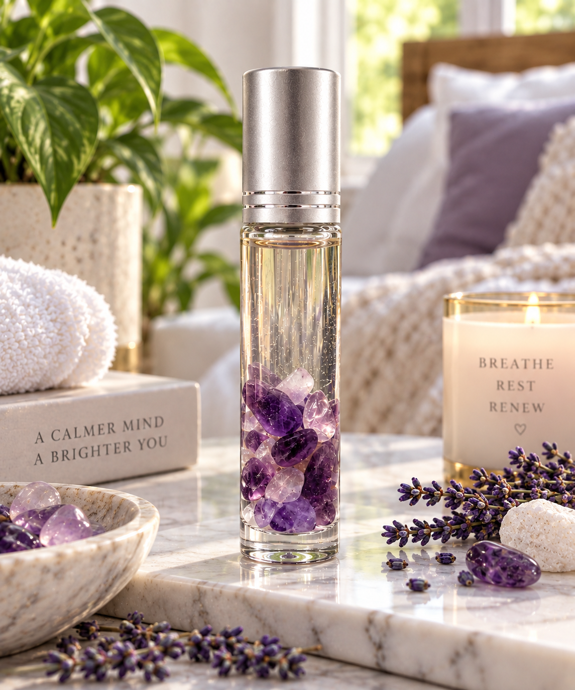 Lavender Amethyst Roller