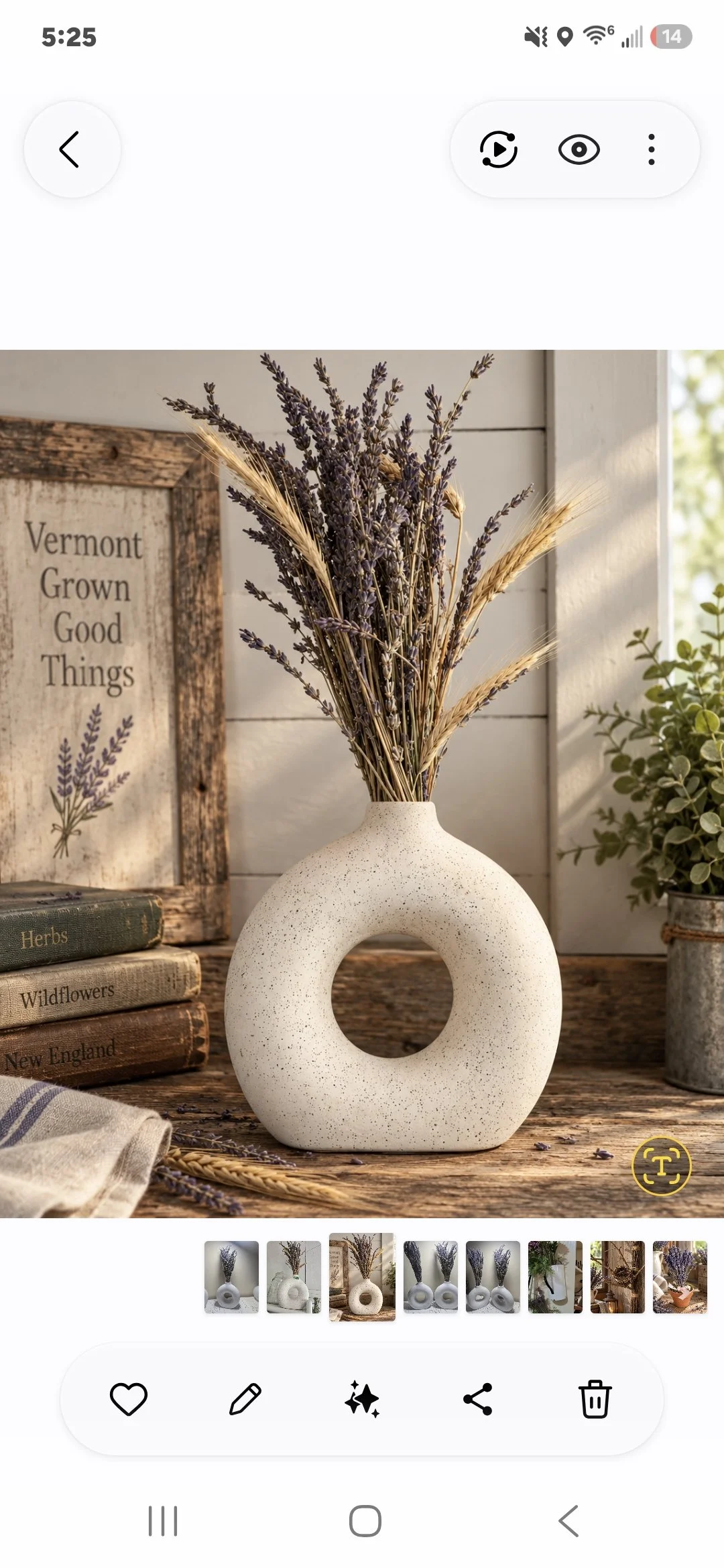 Vermont Lavender & Winter Rye Vase Arrangement