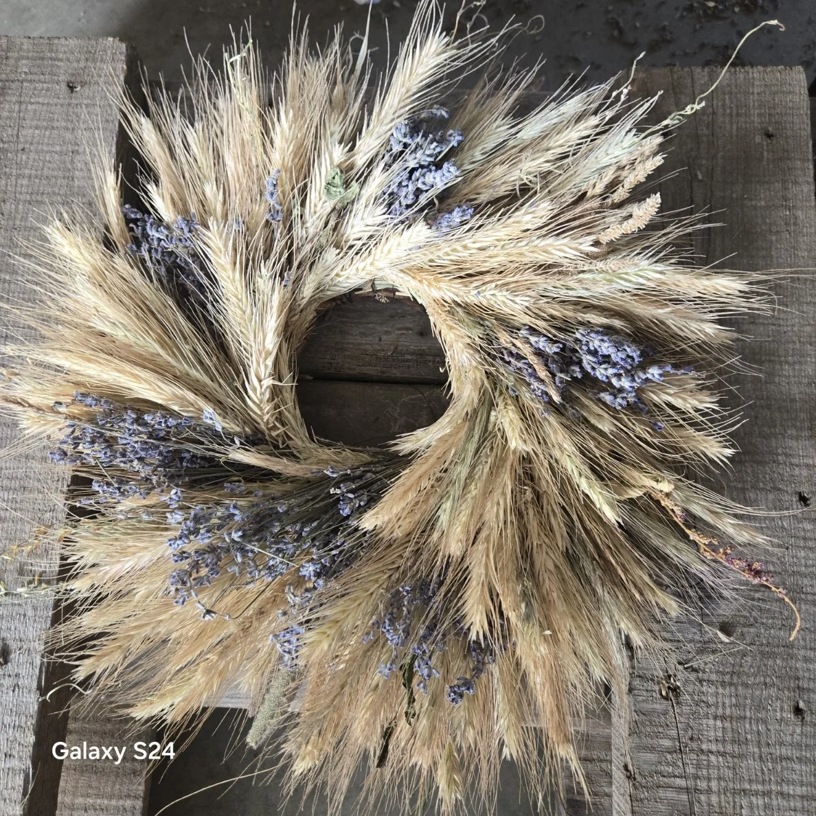 Lavender & Wheat Wreath