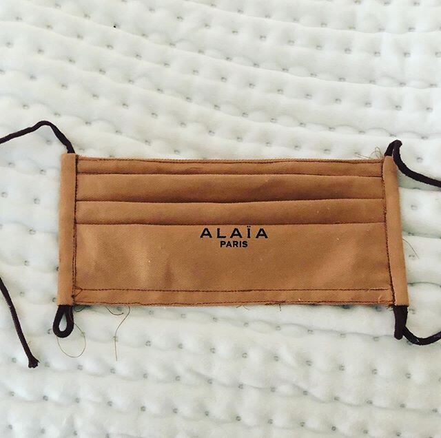 But it&rsquo;s an #alaia! #designerfacemask #supportlocalbusiness #supportsmallbusiness