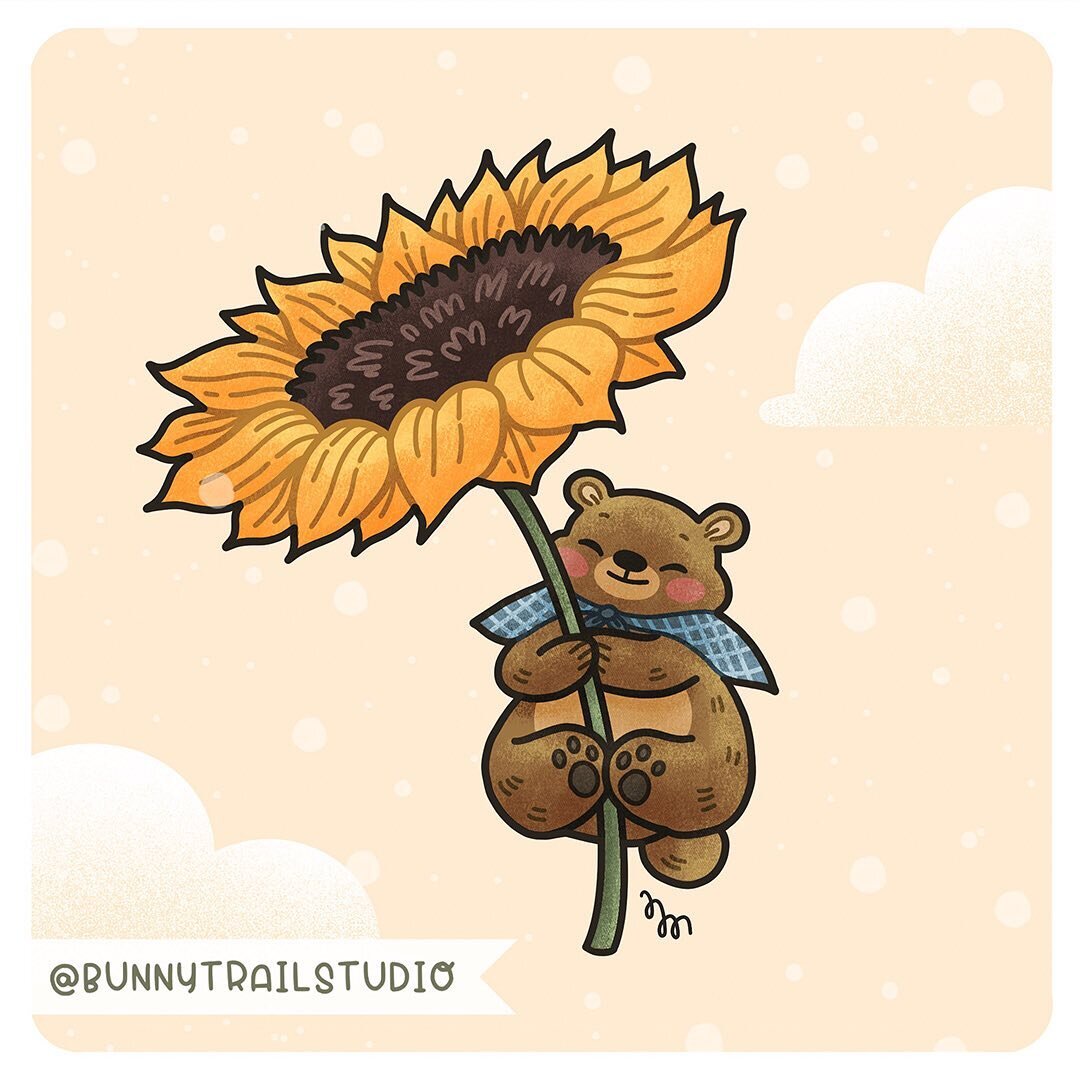 A little bear to brighten your Friday! 🐻🌻✨
.
bear + sunflower for #marchbotanimals hosted by @bwanstudio @cheekytweethart @christysdesign @itsrainydayart @ly.s_art @zumaartstudio 
.
#marchdrawingchallenge #springartchallenge #beardrawing #cutebear 