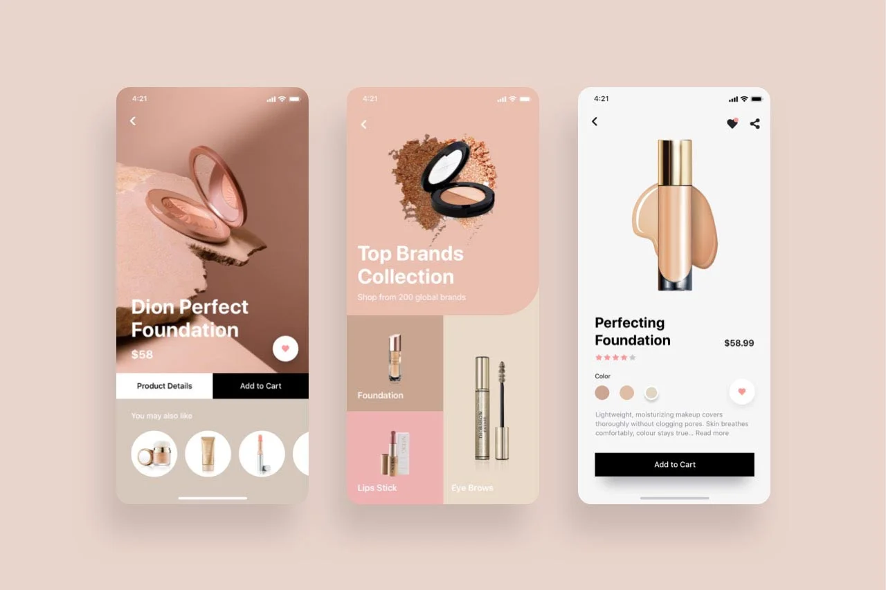 Cosmo Beauty App UI Kit - 1
