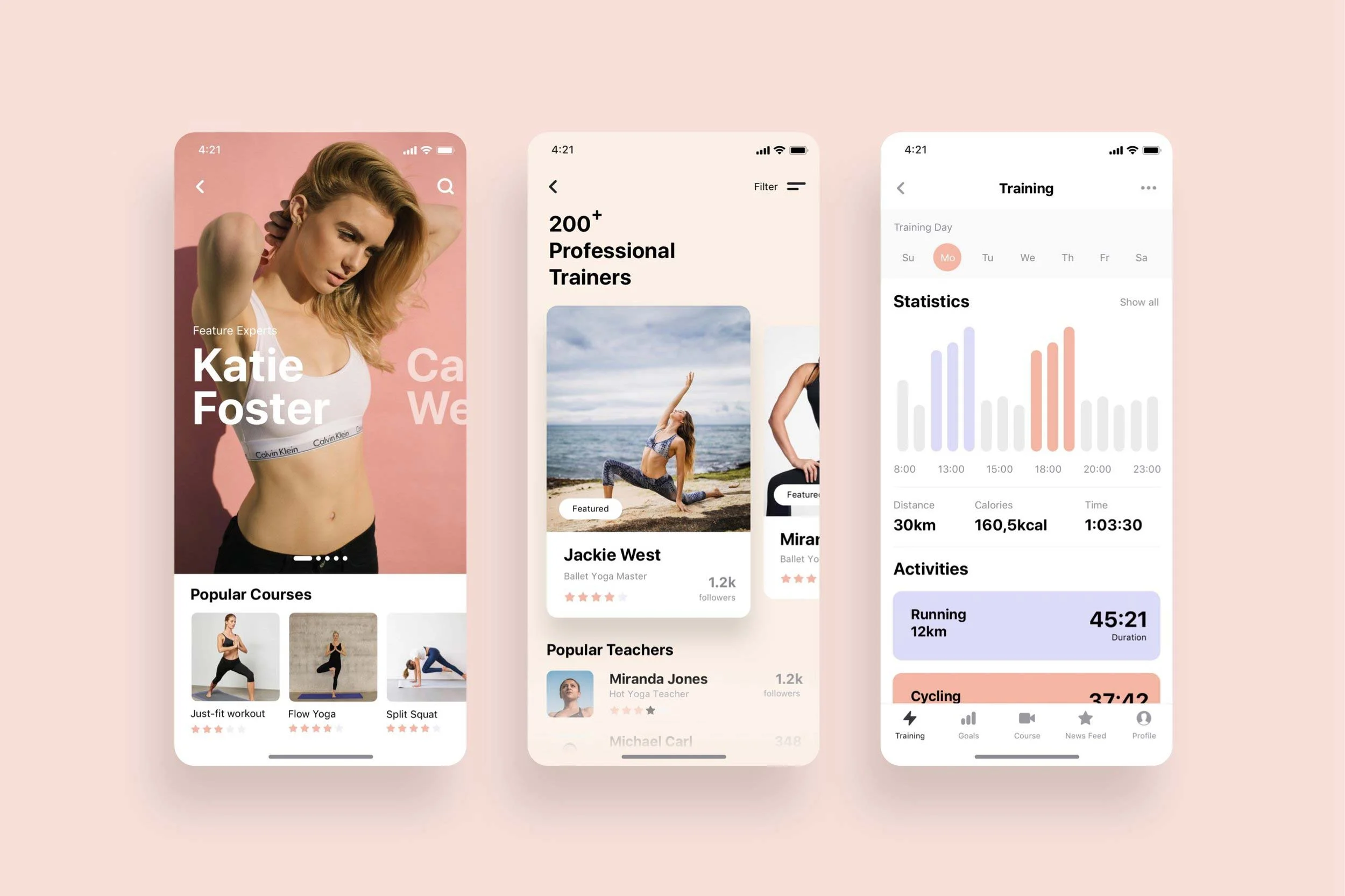 Super Woman Fitness App UI Kit - 1