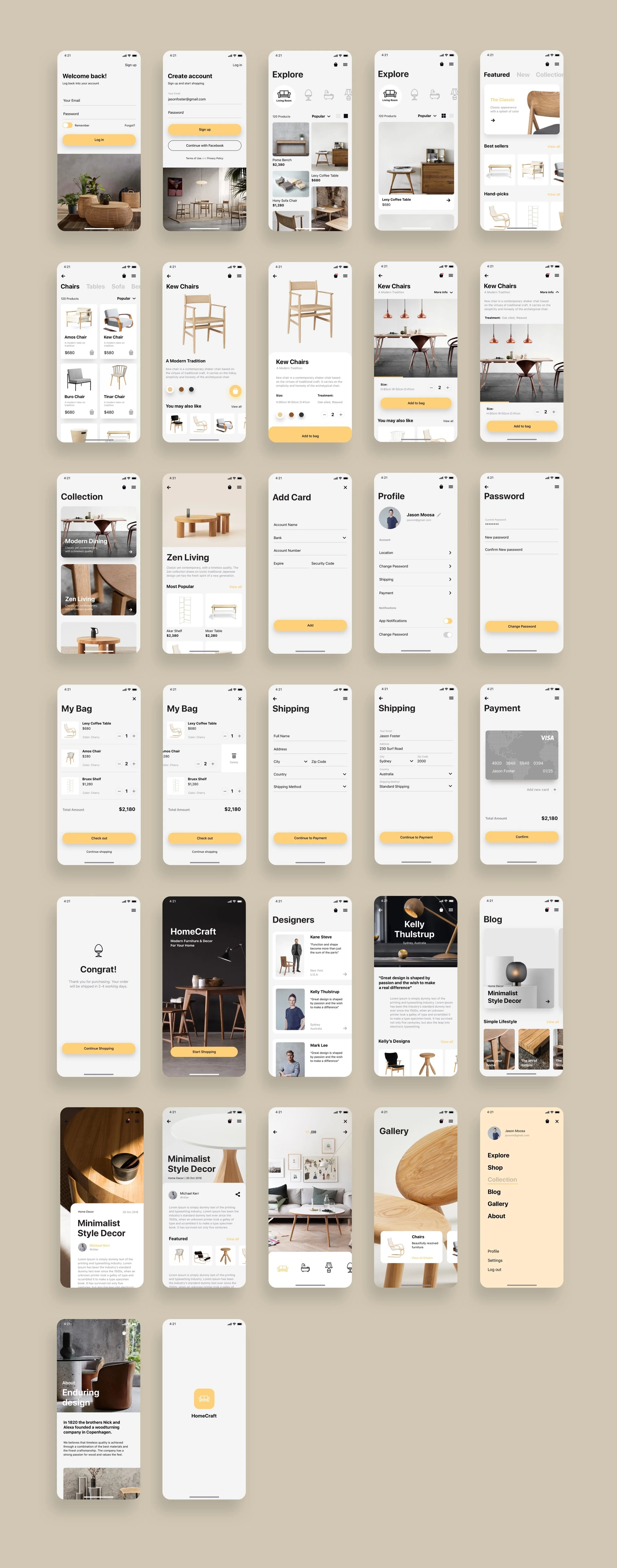 Shopping App UI Kit Bundle - 5