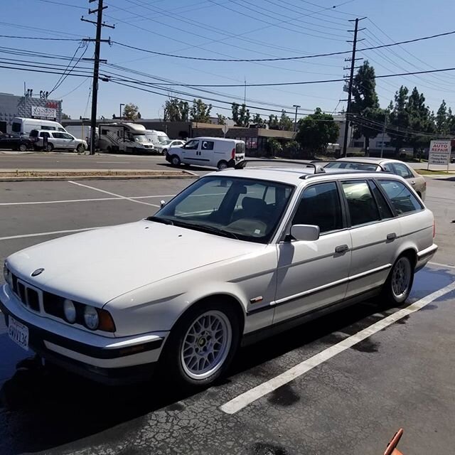 My E34 Wagon getting some love on this #touringtuesday afternoon!