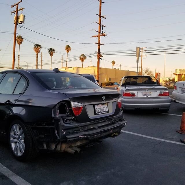 BMW #E90 Rear end collision repair. Got rear ended, been in an accident? Please feel free to contact us for any insurance claims. All insurance companies &amp; ALL MAKES and MODELS welcome!
.
.
.
#bmw #bmwgram #bimmers #germancars #mpower #E90 #e90ma