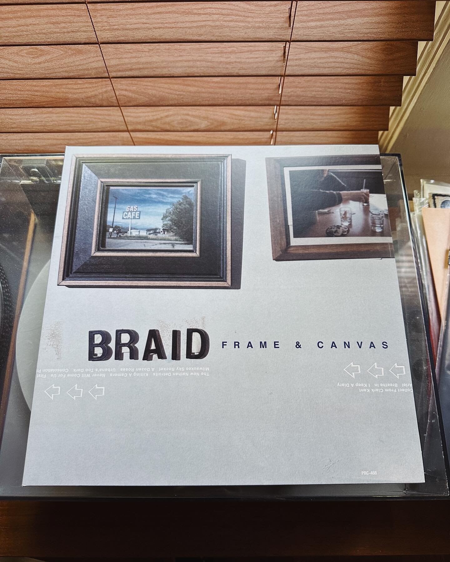 After designing graphics for my friend Jim&rsquo;s podcast @vinylemergency and listening to the latest episode, I decided to really dive into this 25th anniversary edition of the @braidofficial classic, Frame &amp; Canvas&mdash;which has been totally