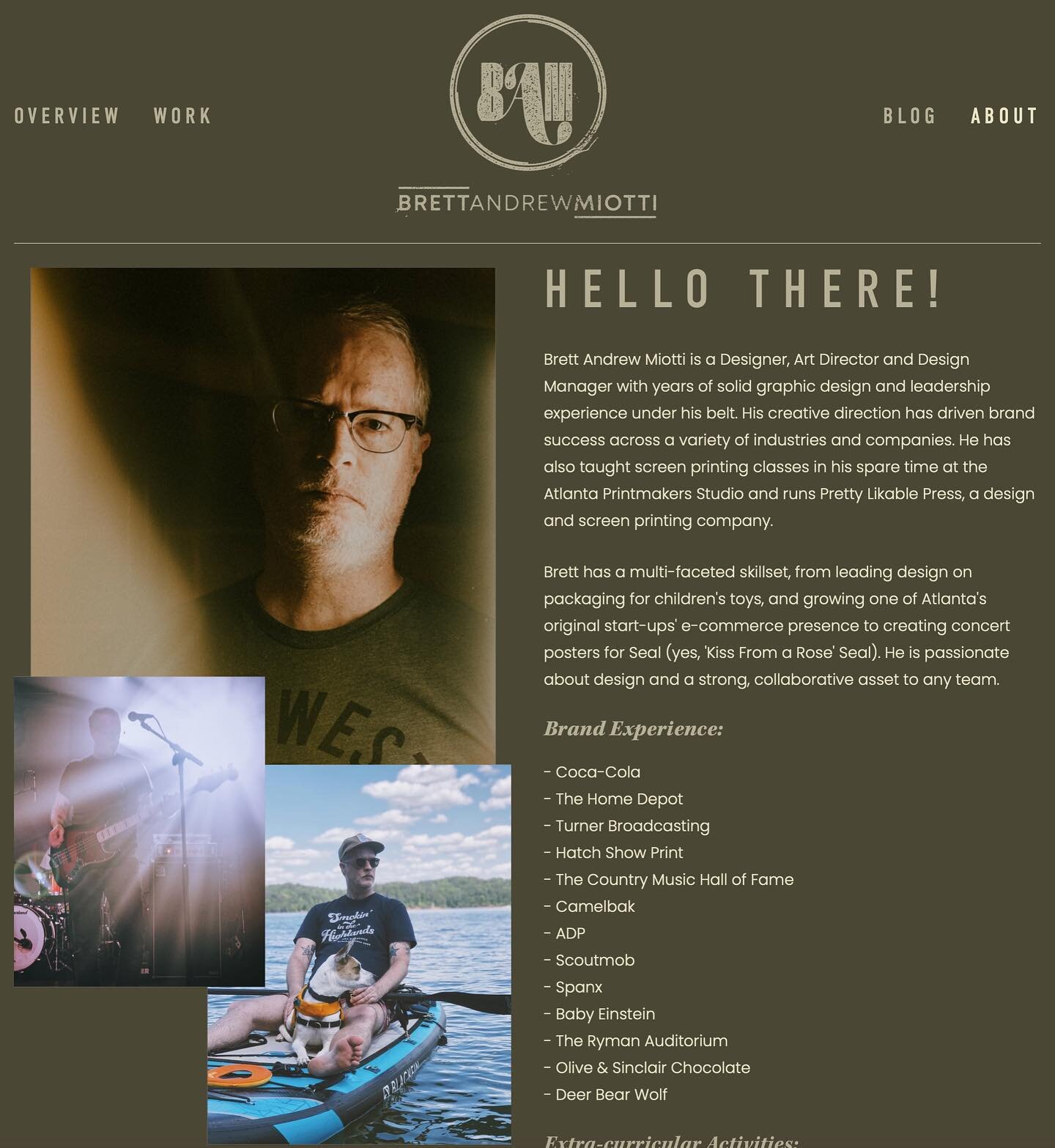 Phew! &lsquo;Been working non-stop lately to overhaul brettandrewmiotti.com. I think it&rsquo;s finally at a place where I can share. Tons of design work to peep and I&rsquo;m still going, adding even more. &lsquo;Even updated my personal branding wh