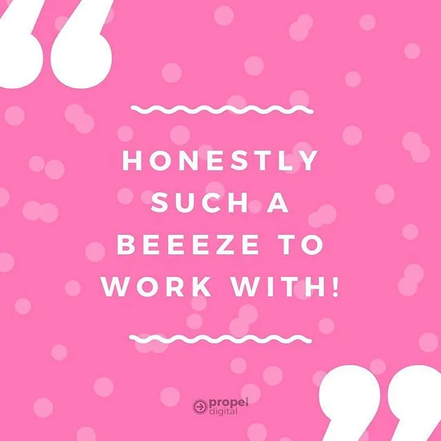 〰️ Slightly chuffed to get feedback such as this! 👆👆👆 cc. @the_game_co⠀
⠀
Easy. Breezy. Beautiful. Propel Digital. 😝 〰️