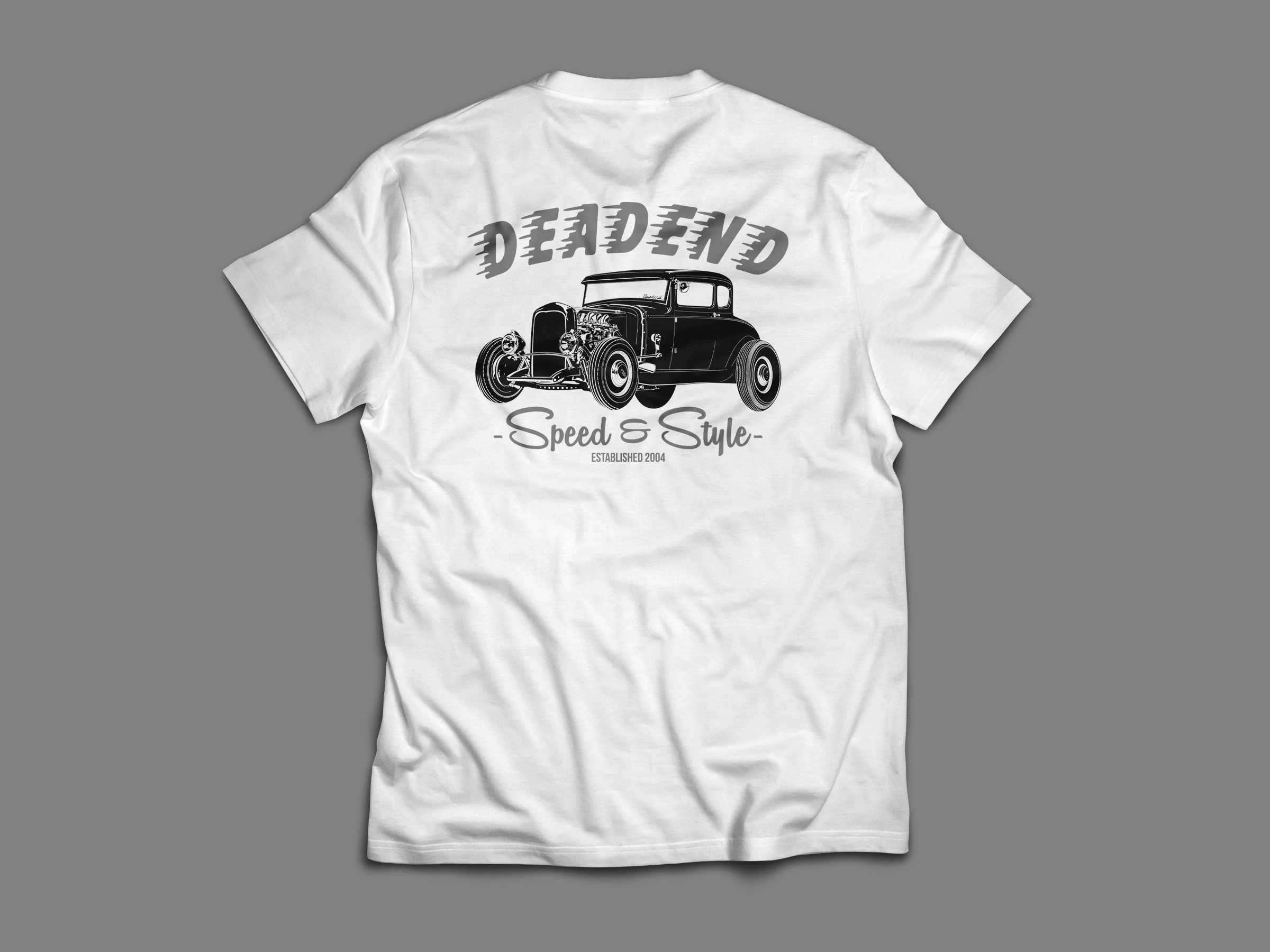 Deadend Hot Rod - White short sleeve shirt