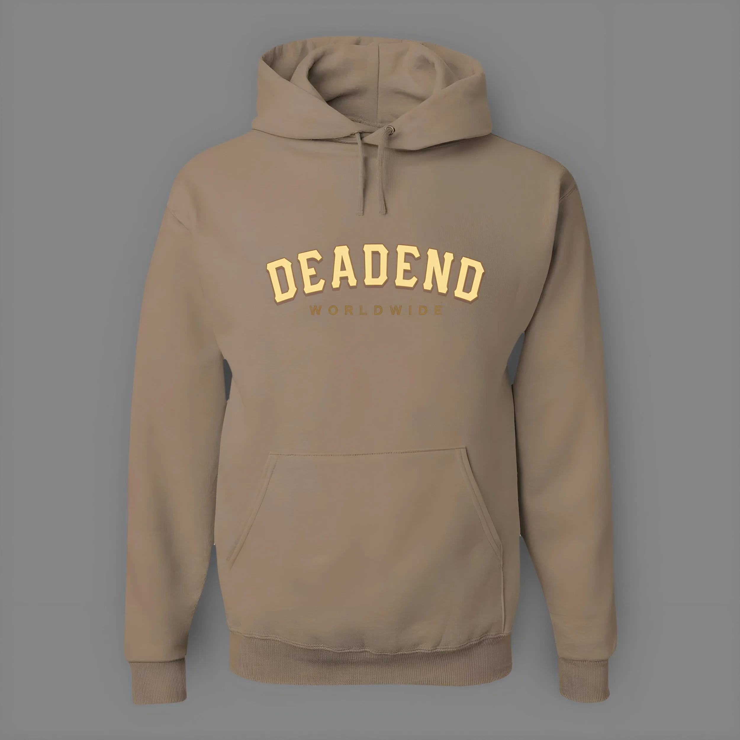 Adult Hoodie - Deadend "Arc Logo" - safari color