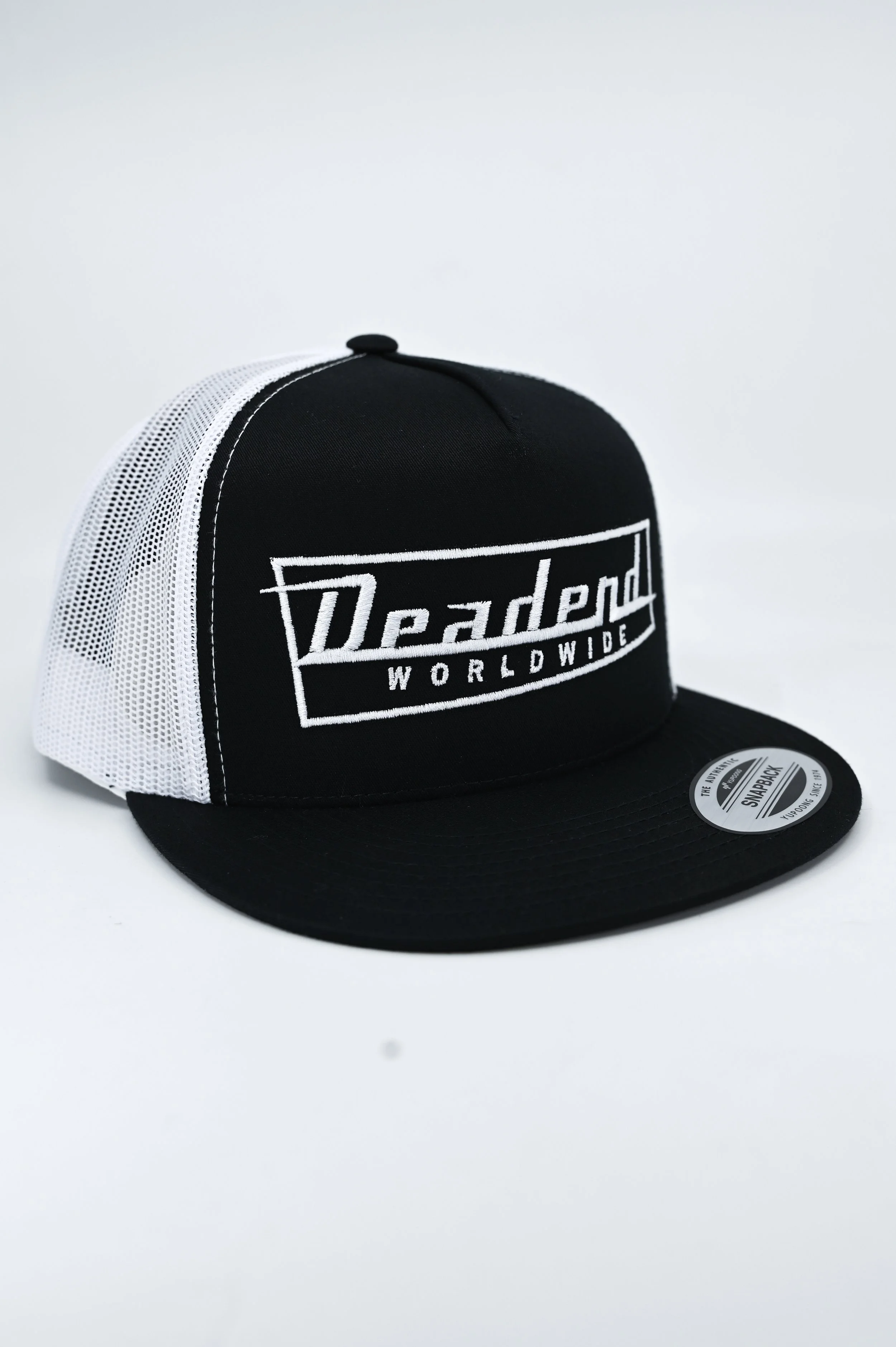 Snapback - Original Logo- Black/White Mesh