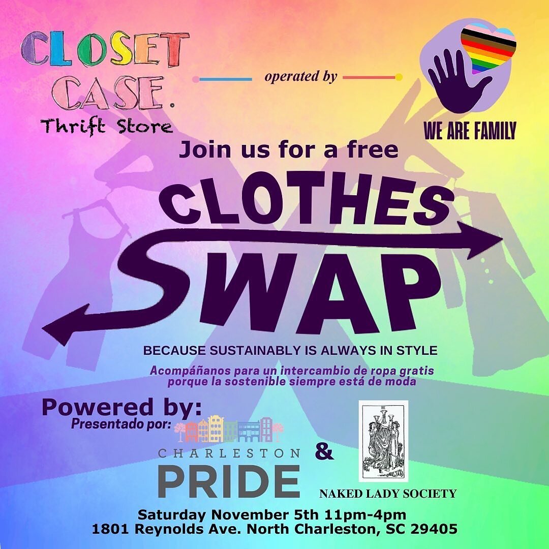 SWAP til you drop AND Fill your bag with all the thrifty goods your heart can take! THIS weekend only at our social enterprise, @closetcasethrift