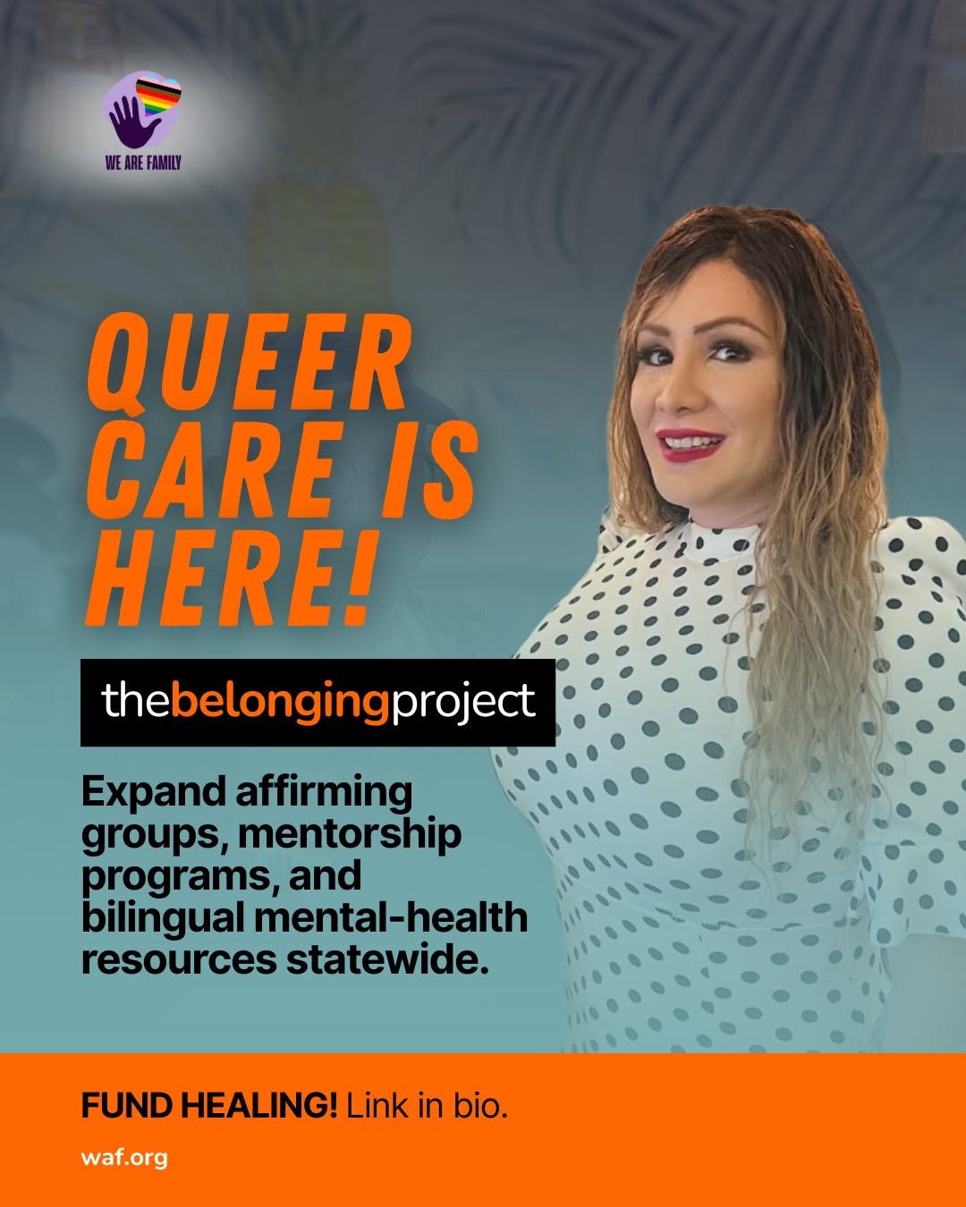 Meet Alejandra 💛 &mdash; she&rsquo;s building affirming, life-saving mental health programs where queer and trans youth can heal and belong.

Your donation fuels these programs and more.
FUND healing today. Link in bio.
__________
Conoce a Alejandra