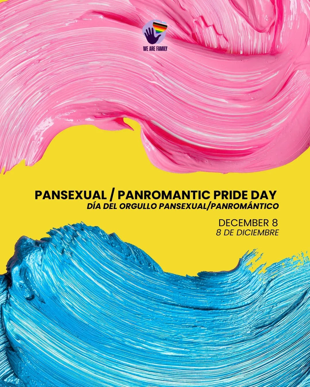 Today we celebrate Pansexual/Panromantic Pride Day&mdash;a reminder that love and attraction come in many beautiful forms. 

At WAF, we honor every person&rsquo;s right to be seen, valued, and celebrated. 💛💗💙 
____________
Hoy celebramos el D&iacu