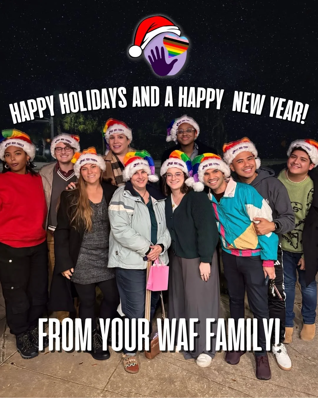 Happy Holidays from all of us at We Are Family! 

As we celebrate Christmas and head into the New Year, we&rsquo;re feeling extra grateful for our incredible community 💛🌈

Thank you for showing up, spreading love, and helping create spaces where LG