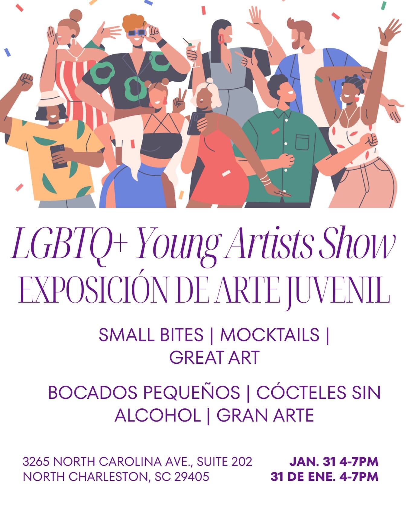 Join us in celebrating some exceptional young artists this Saturday 4-7pm at the Community Center!
&mdash;
&iexcl;Acomp&aacute;&ntilde;anos a celebrar a algunos j&oacute;venes artistas excepcionales este s&aacute;bado de 4 a 7 p. m. en el Centro Comu